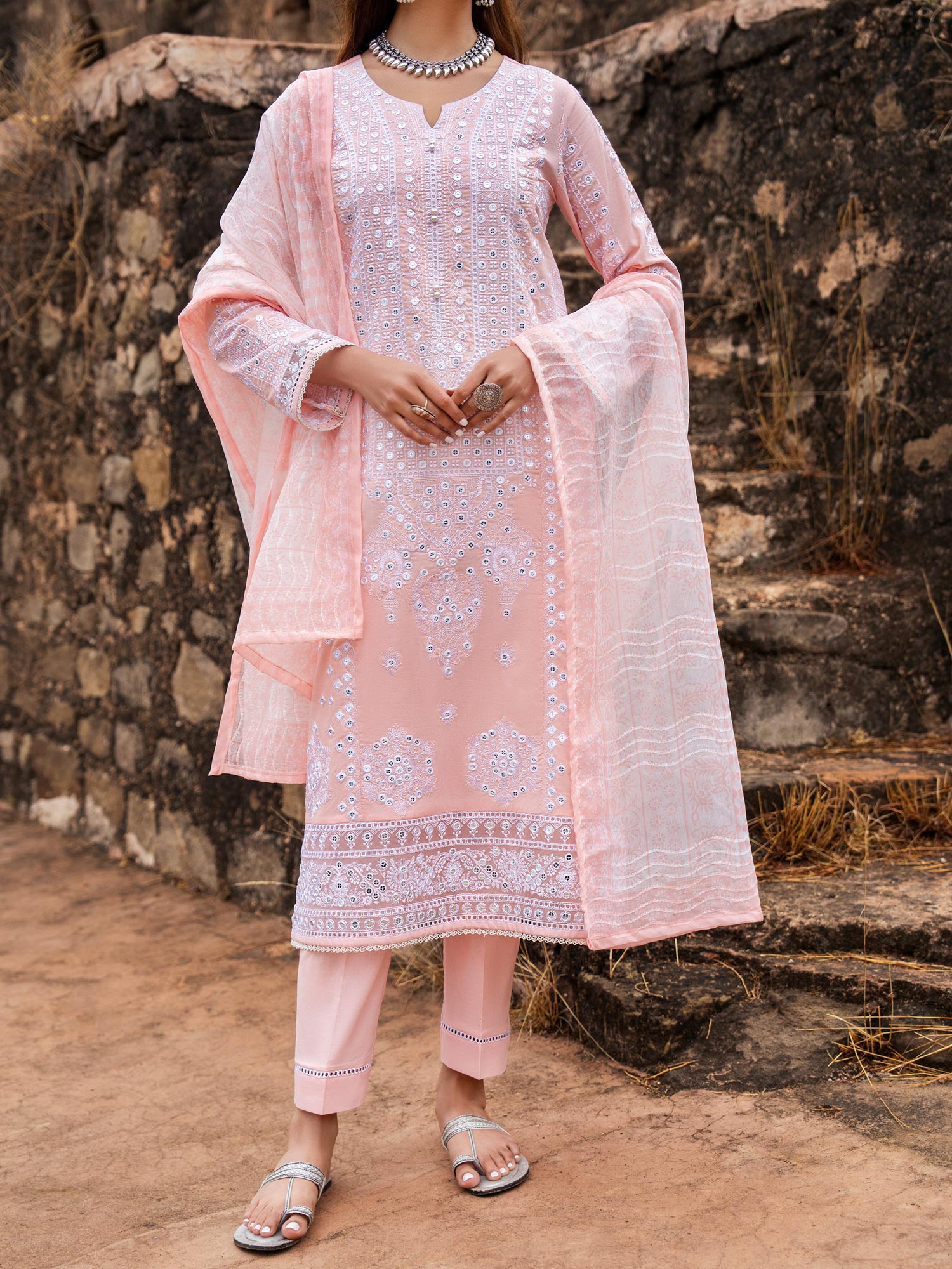Casual Lite "Sky Stories" Summer Festive Suit - Cotton Bloom