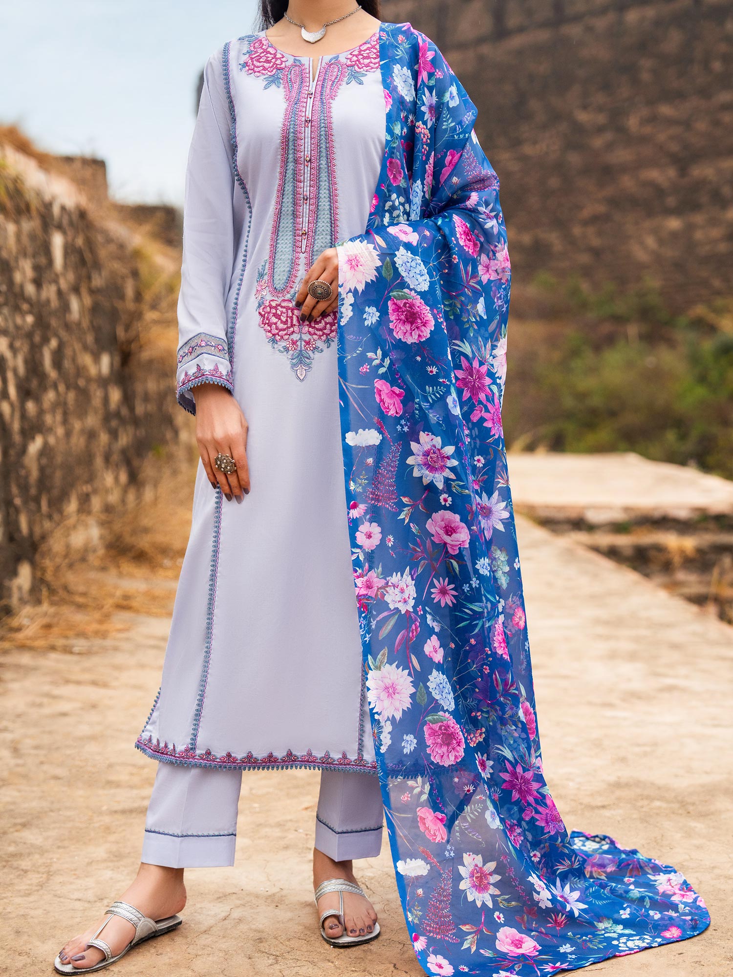 Casual Lite "Sky Stories" Summer Festive Suit - Sky Whispers