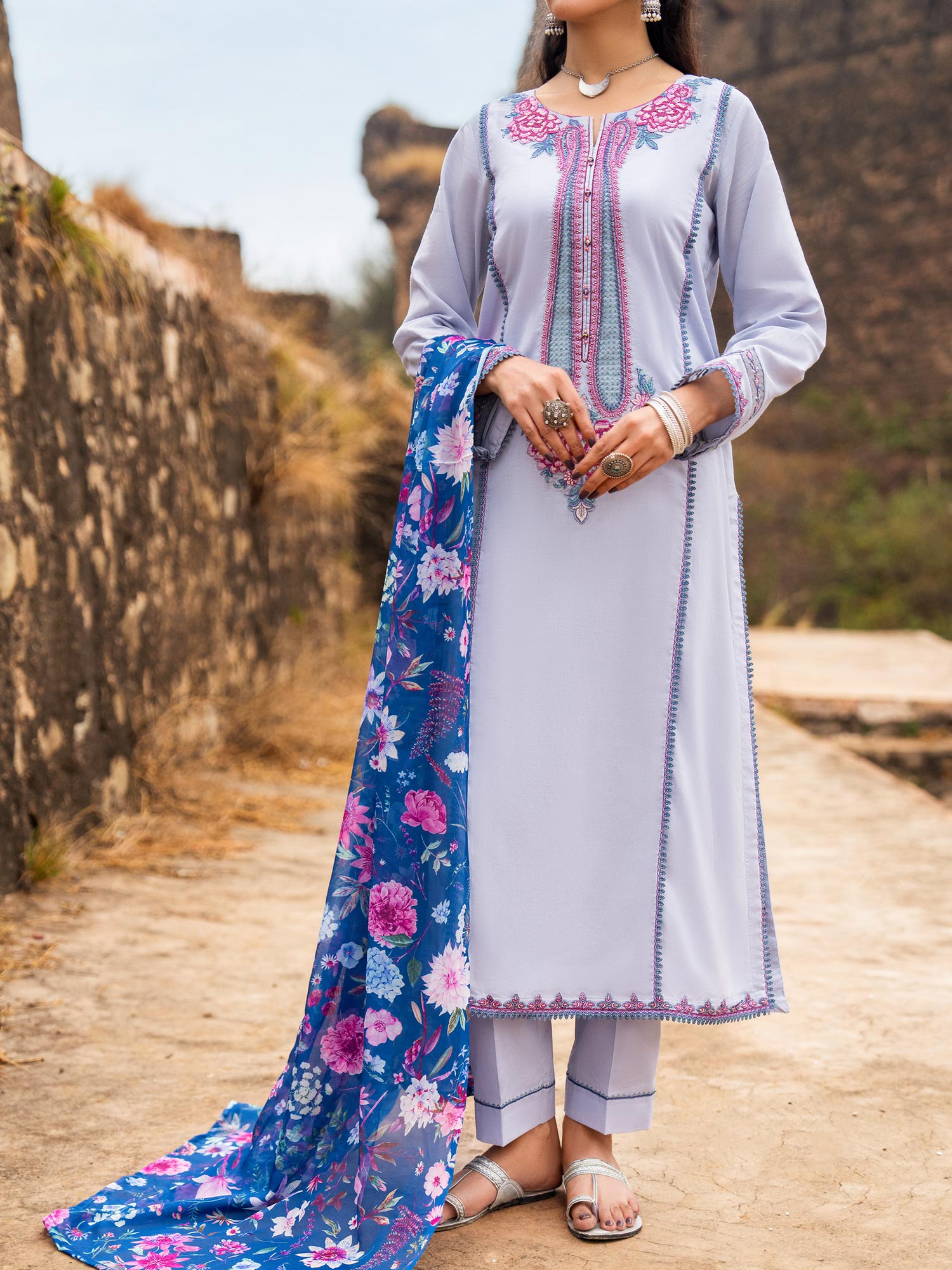 Casual Lite "Sky Stories" Summer Festive Suit - Sky Whispers