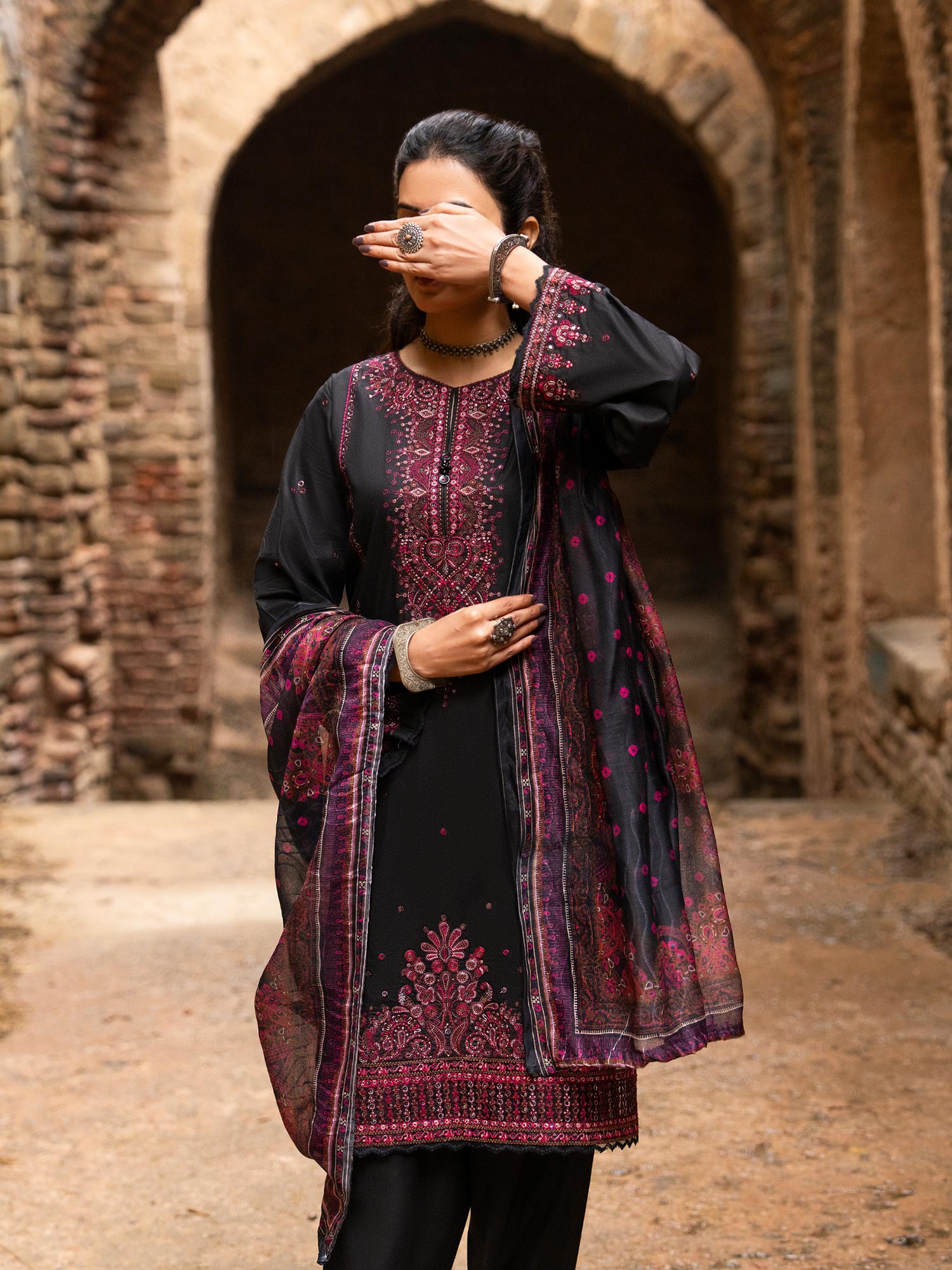 Casual Lite "Sky Stories" Summer Festive Suit - Mystic Black