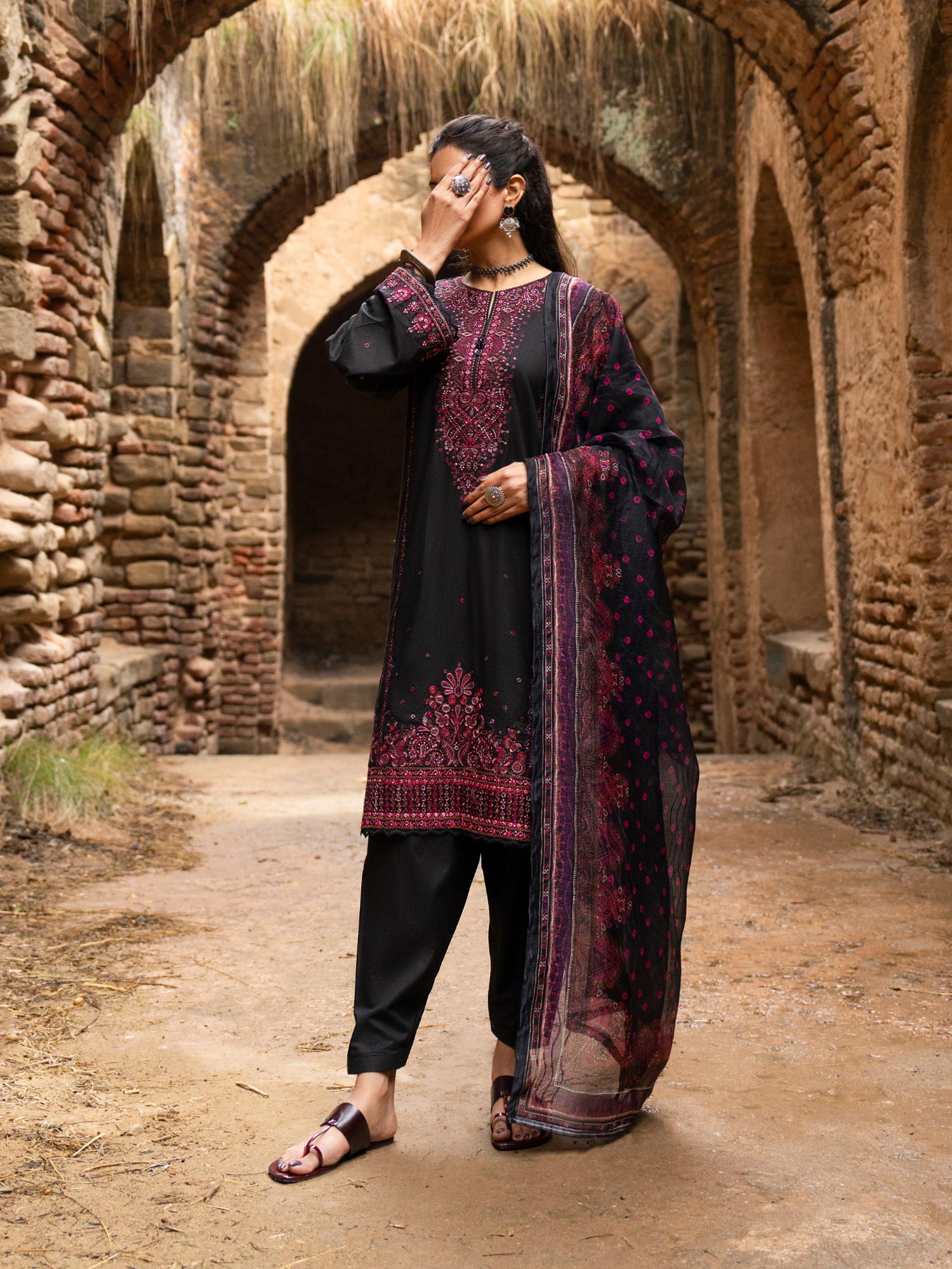 Casual Lite "Sky Stories" Summer Festive Suit - Mystic Black