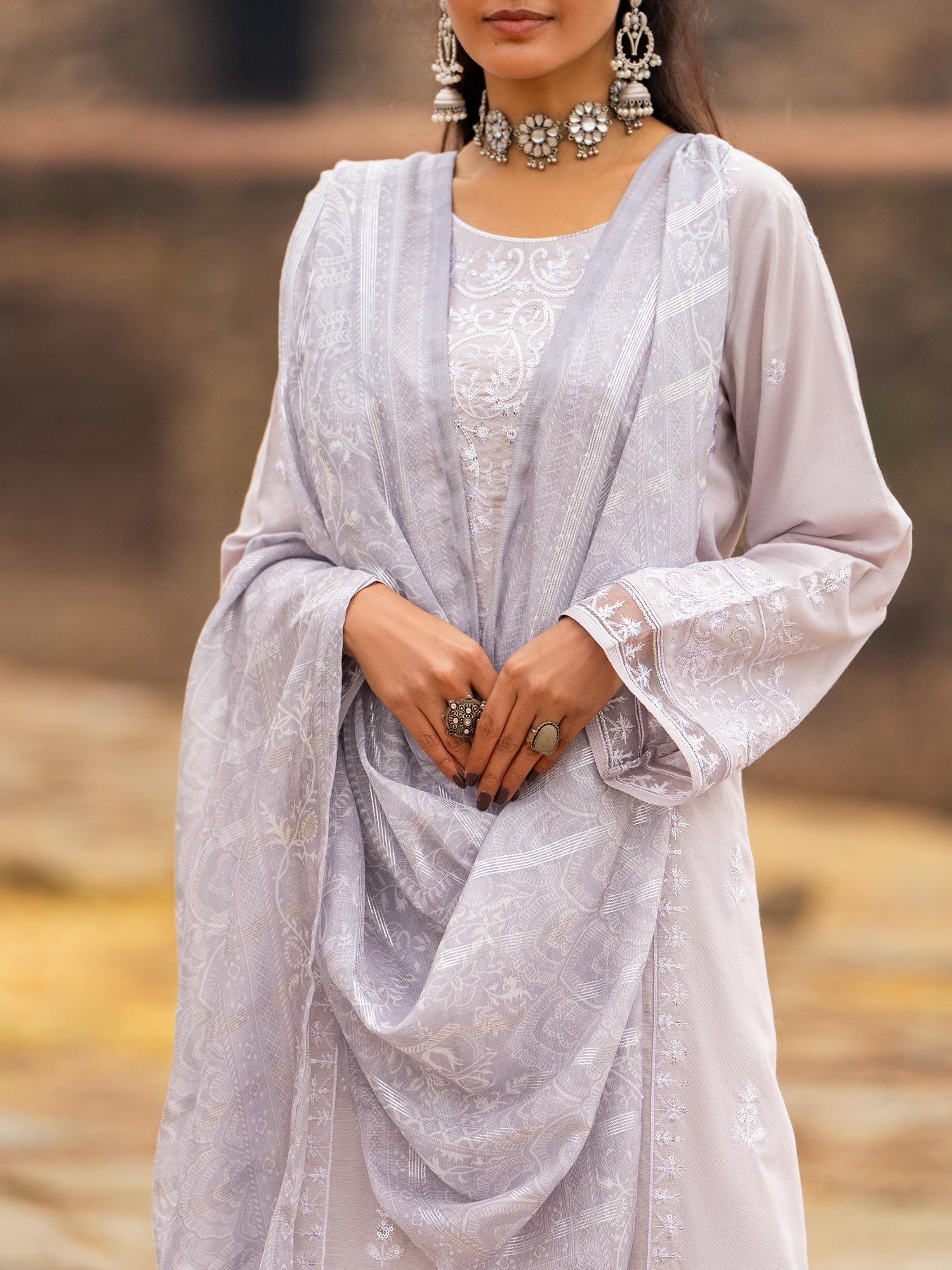 Casual Lite "Sky Stories" Summer Festive Suit - Lilac Bloom