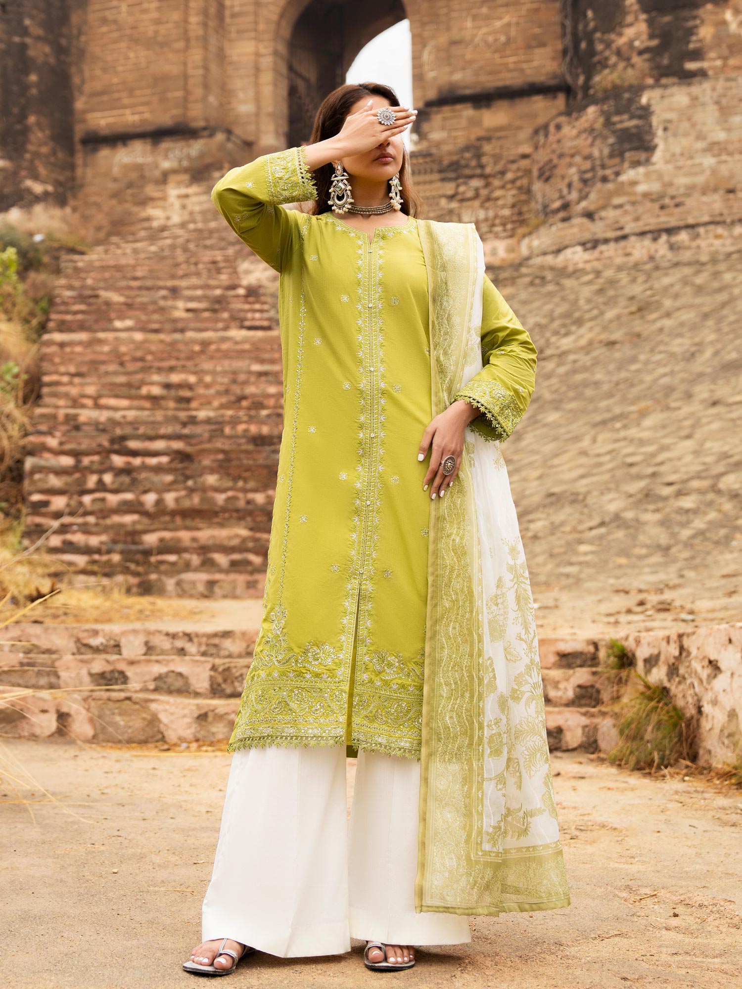 Casual Lite "Sky Stories" Summer Festive Suit - Matcha Haze