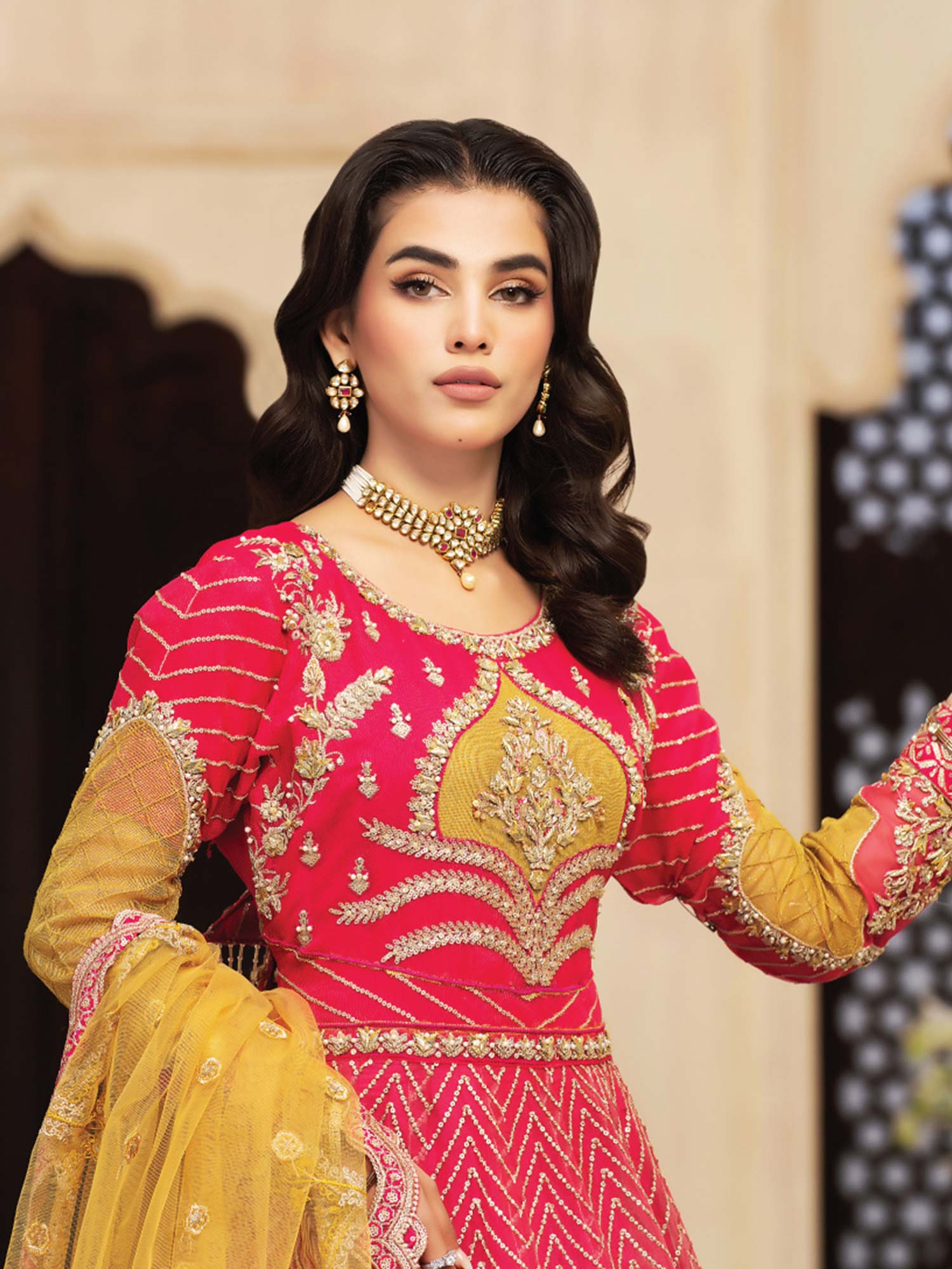 Zarqun "Mastani" Embellished Formal 3-Piece Suit (2407B)