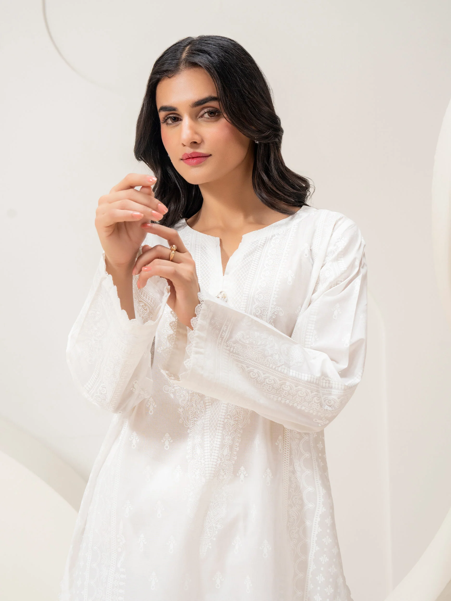 Limelight White Lawn 2-Piece Suit (A1912ST)