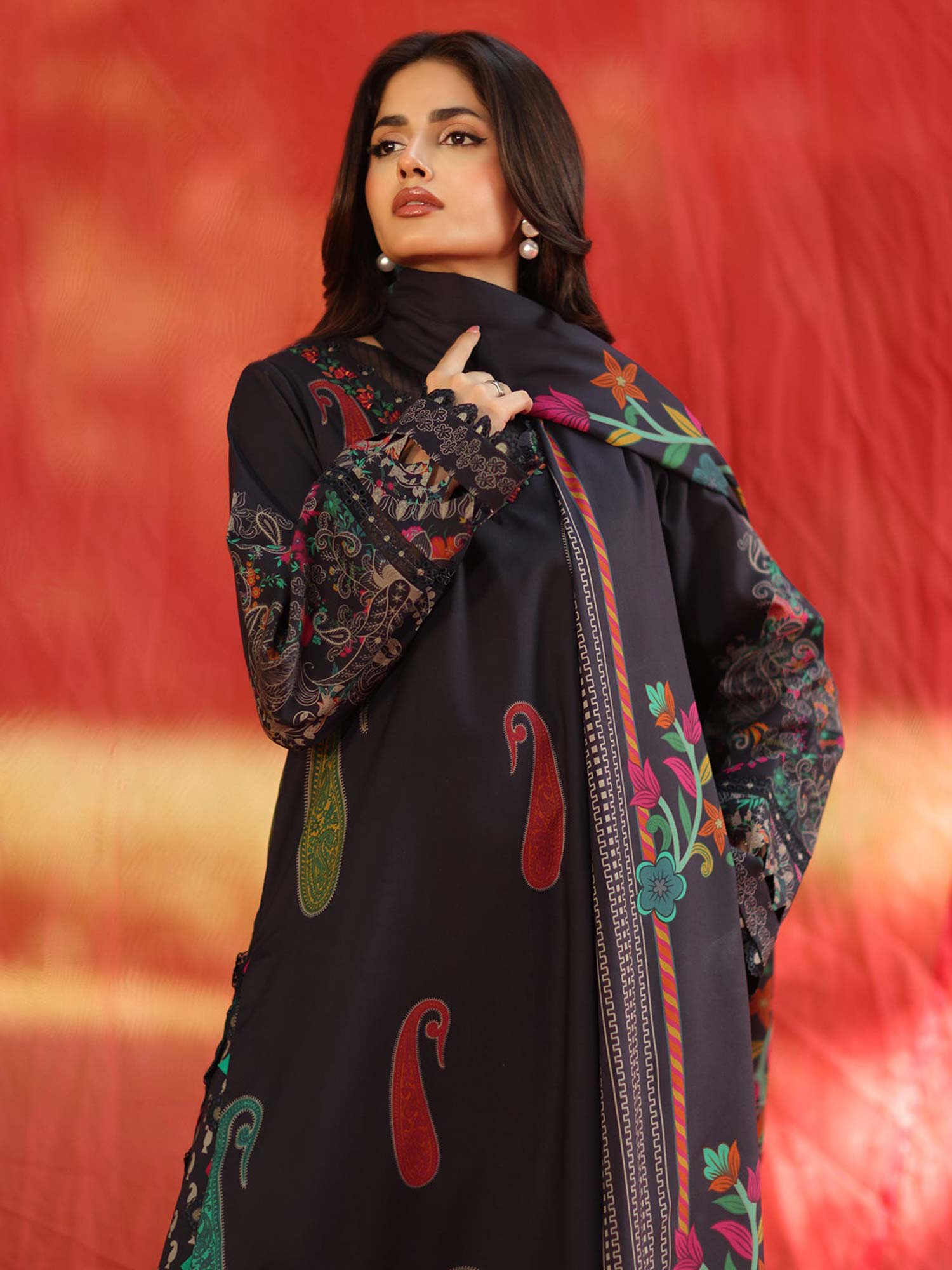 Charizma "Aniq" Unstitched Embroidered Linen 3-Piece Suit (ANW6-10)