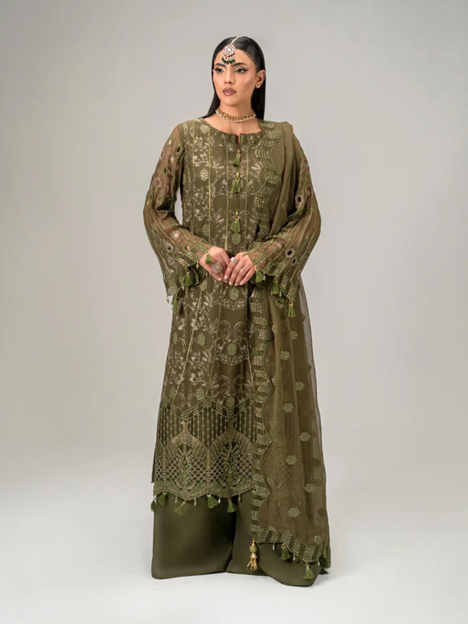 Zebtan "Aura" Luxury Chiffon Unstitched Suit (AR02)