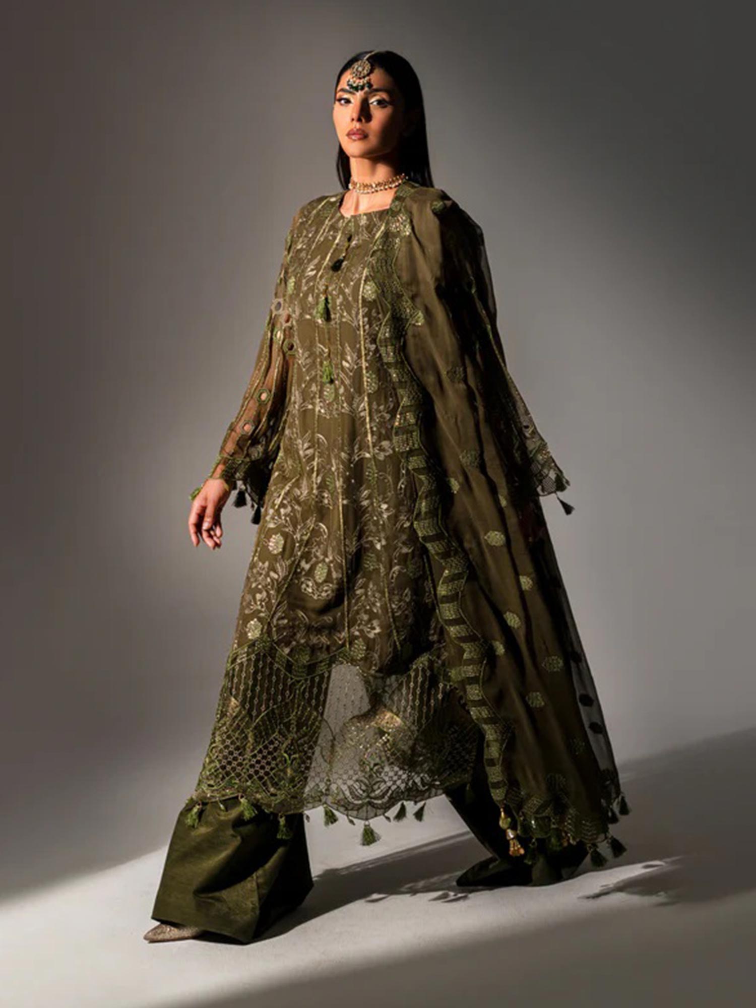 Zebtan "Aura" Luxury Chiffon Unstitched Suit (AR02)