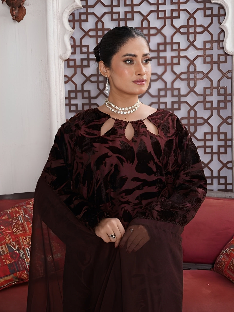 Rangz Plachi 3-Piece Suit - Brown