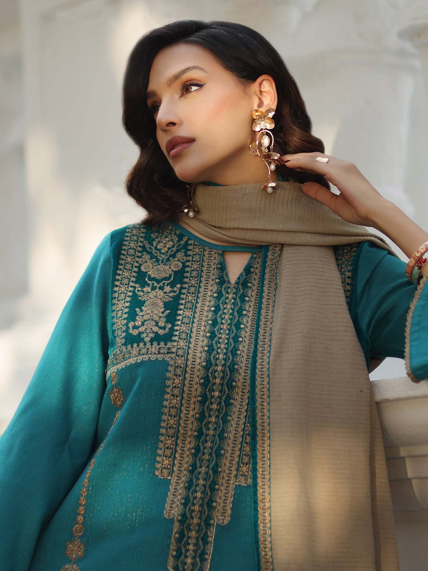 Charizma "Signature" Unstitched Leather-Peach Suit (CSW5-04)