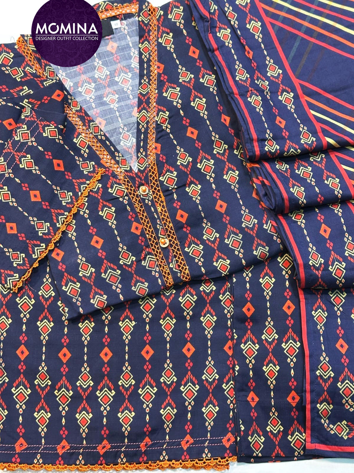 Navy Casual Winter Linen 3-Piece Suit