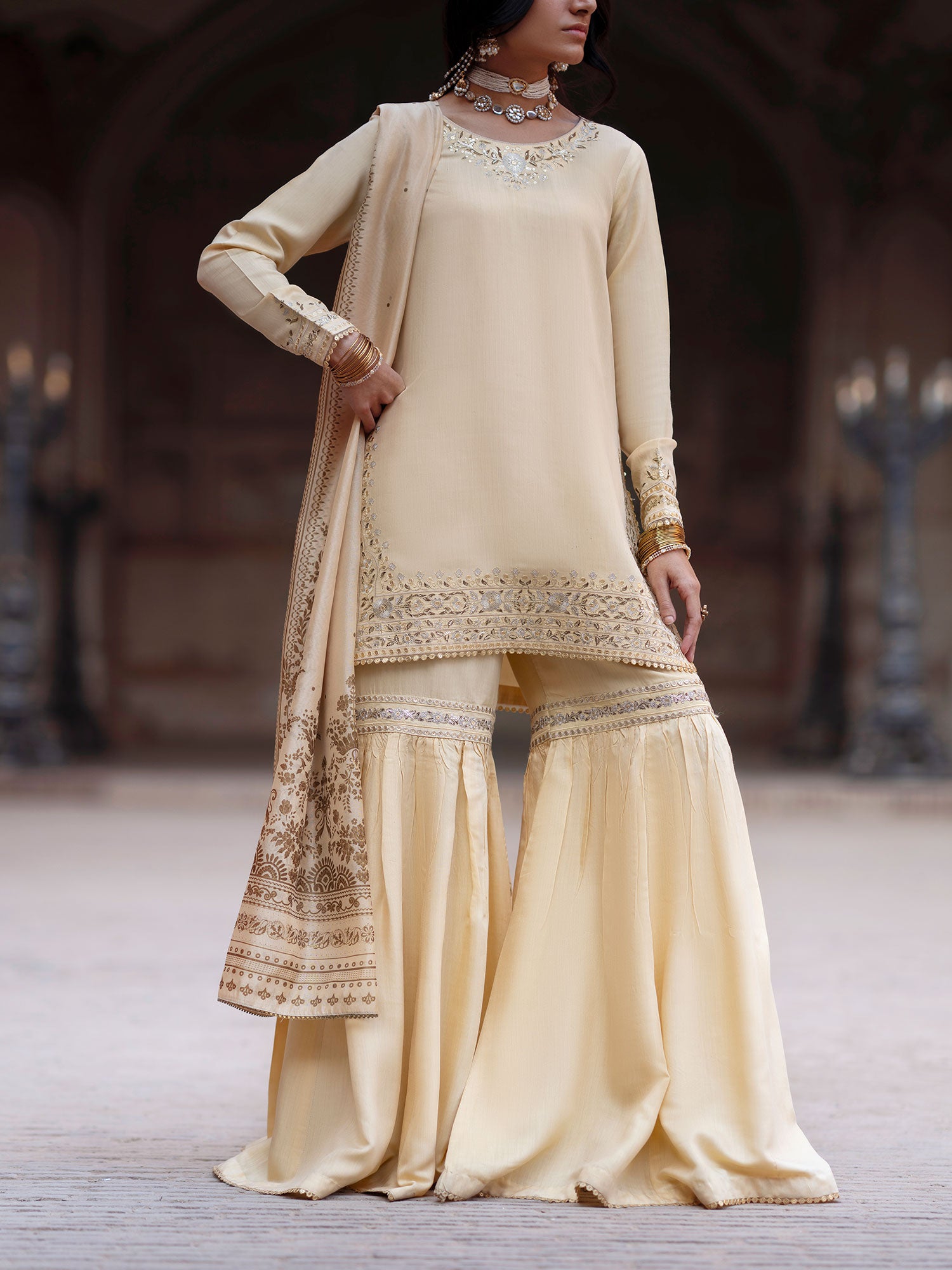 Casual Lite "Darbar" Premium Viscose Suit - Noor-e-Darbar
