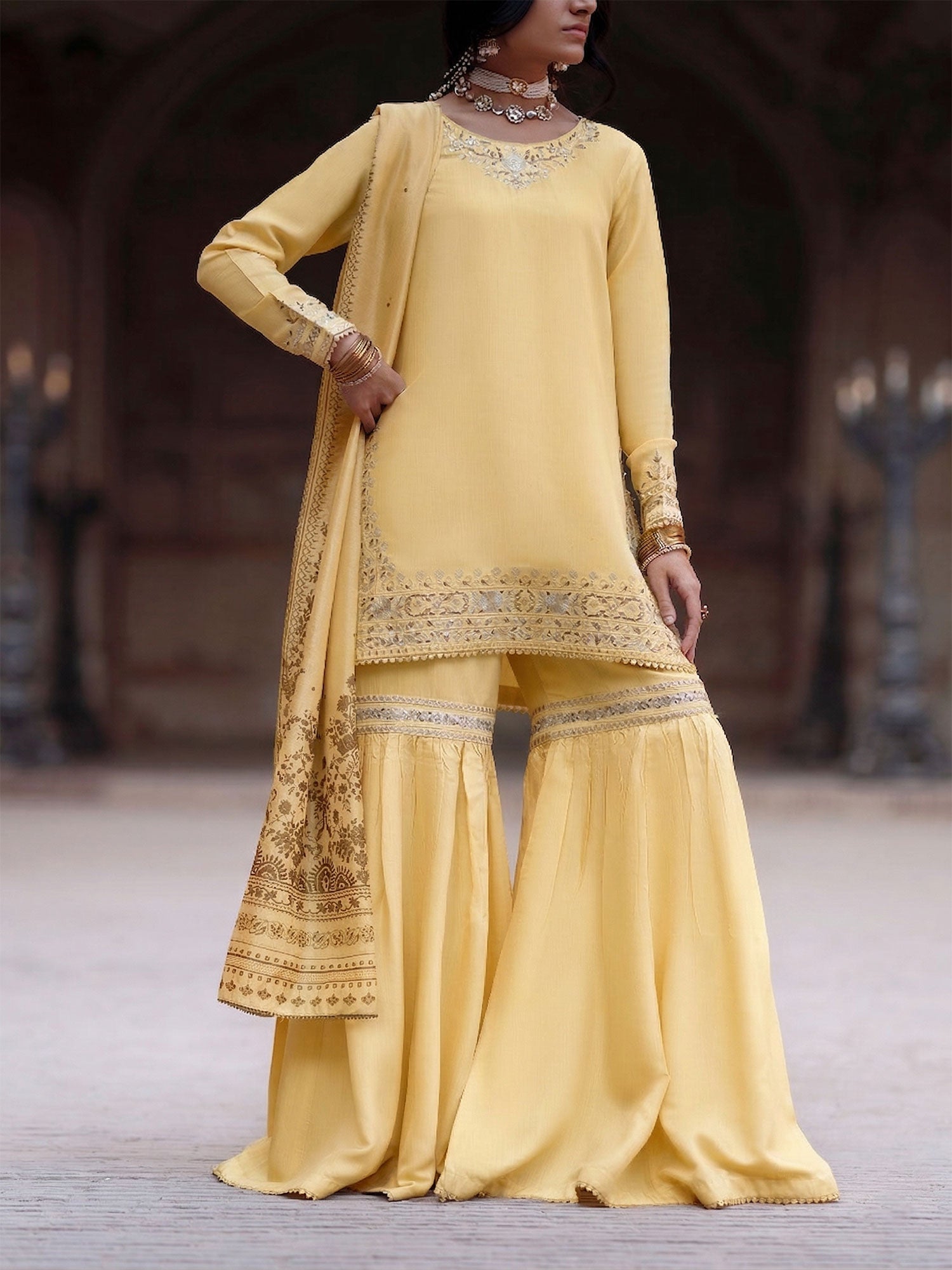 Casual Lite "Darbar" Premium Viscose Suit - Noor-e-Darbar