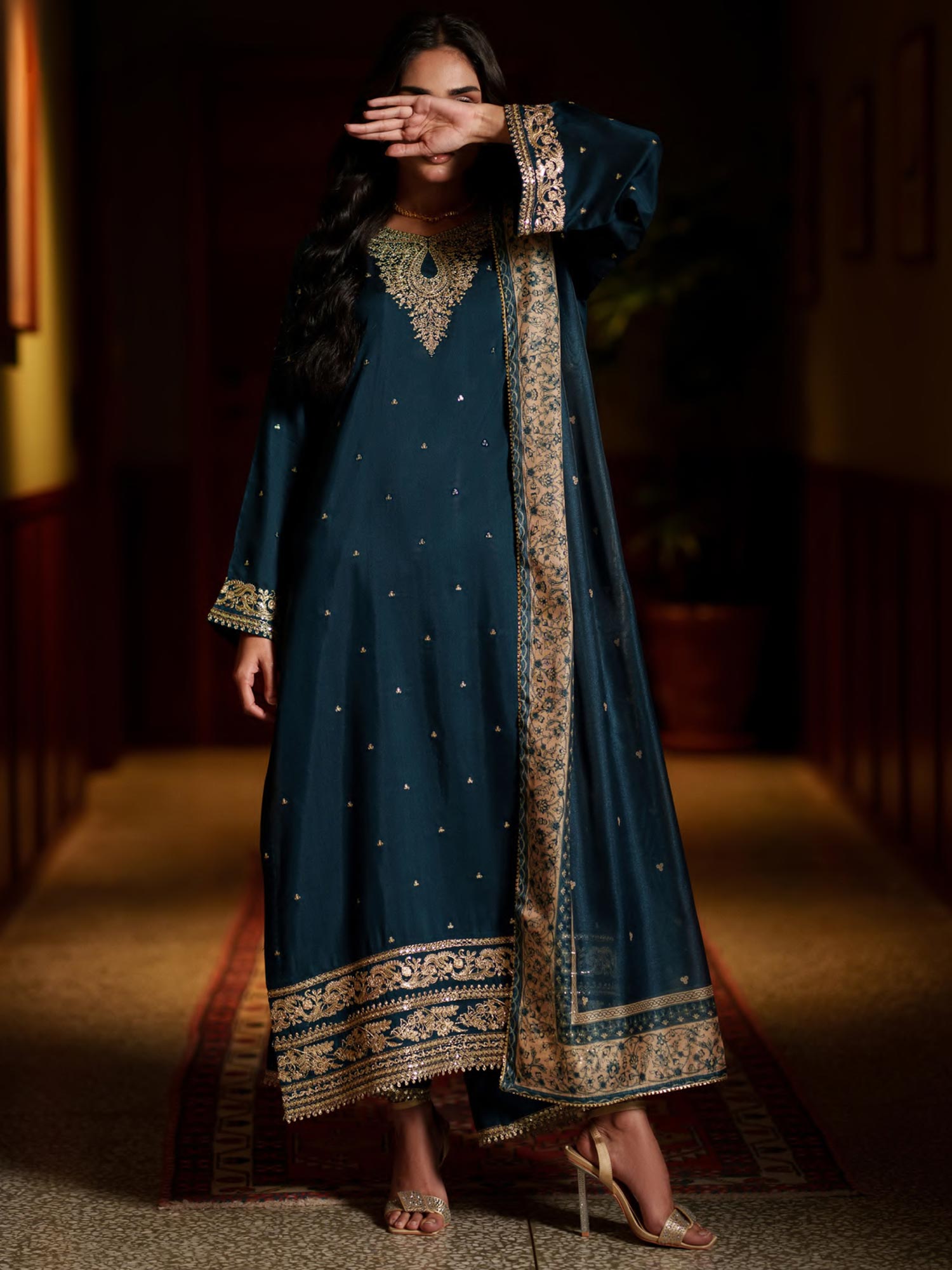 Casual Lite "Elara" Premium Viscose Suit - Opaline