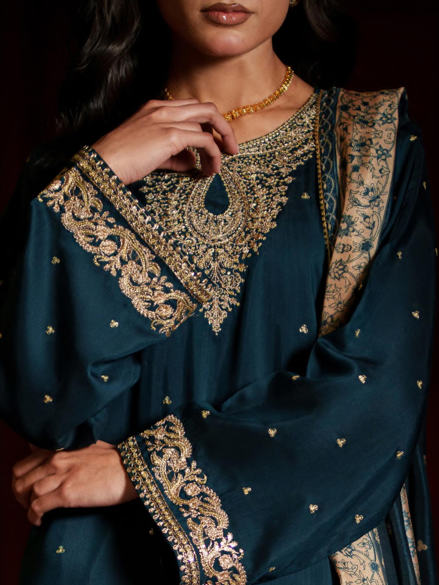 Casual Lite "Elara" Premium Viscose Suit - Opaline