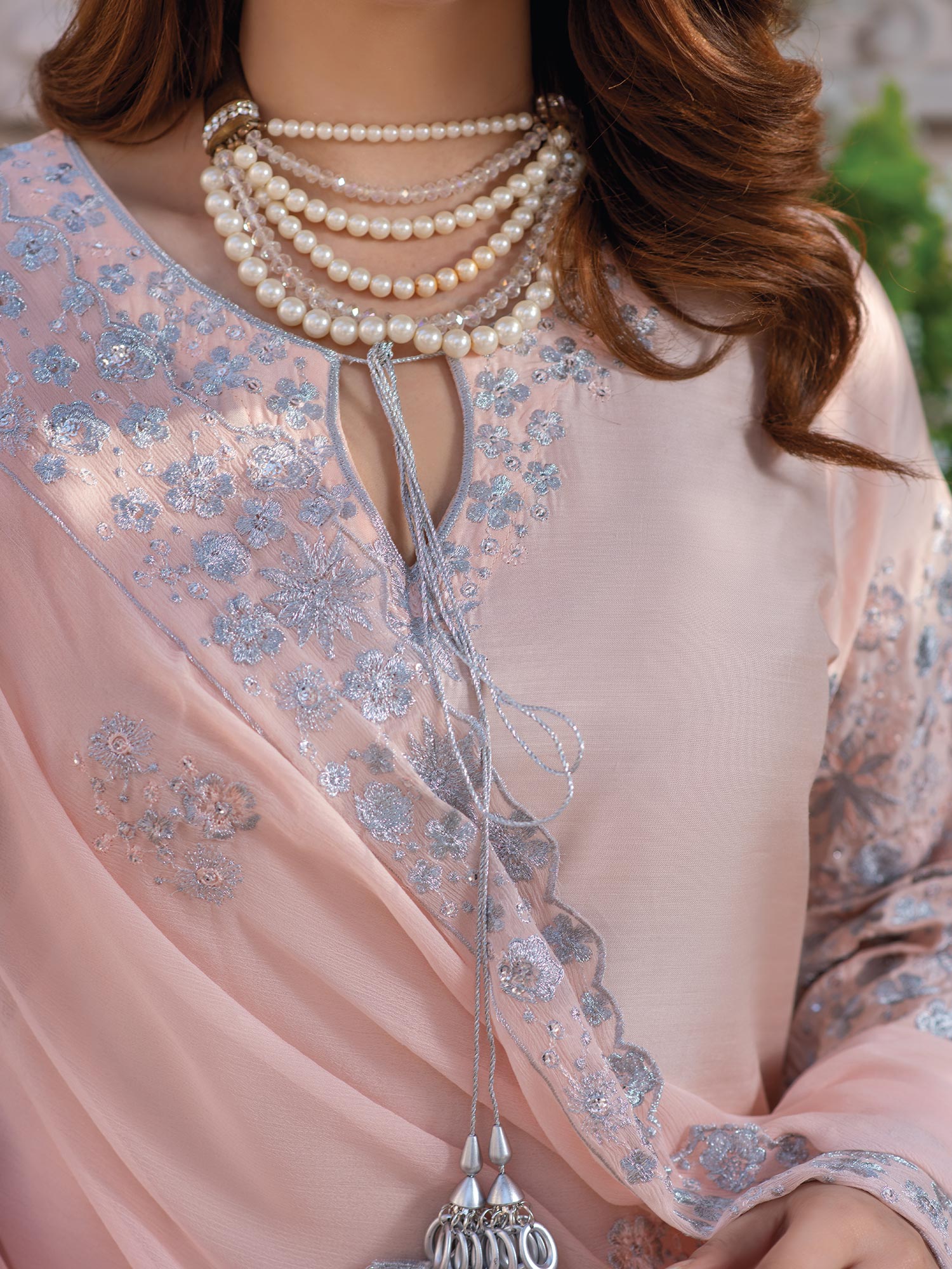 Raniya.H "Eid Edit '26" Premium Viscose Suit - Blush Elegance