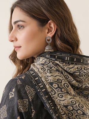 Tawakkal "Ghazal" Khaddar 3-Piece Suit D6286 - Charcoal