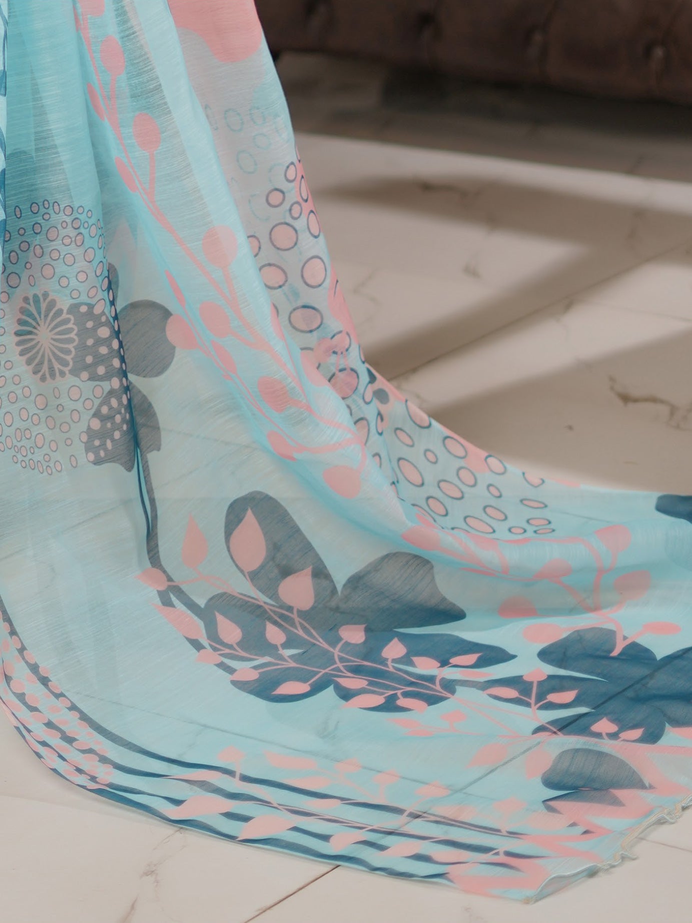 Munira Embroidered Lawn Suit (MSL-03) - Aqua Blue