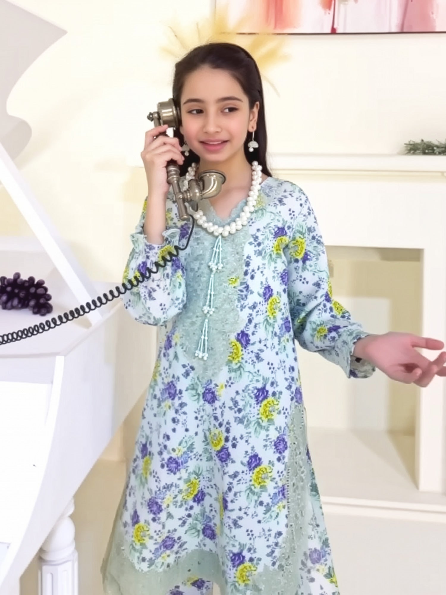 Kids Semi-Formal Lawn 2-Piece Suit - Aqua