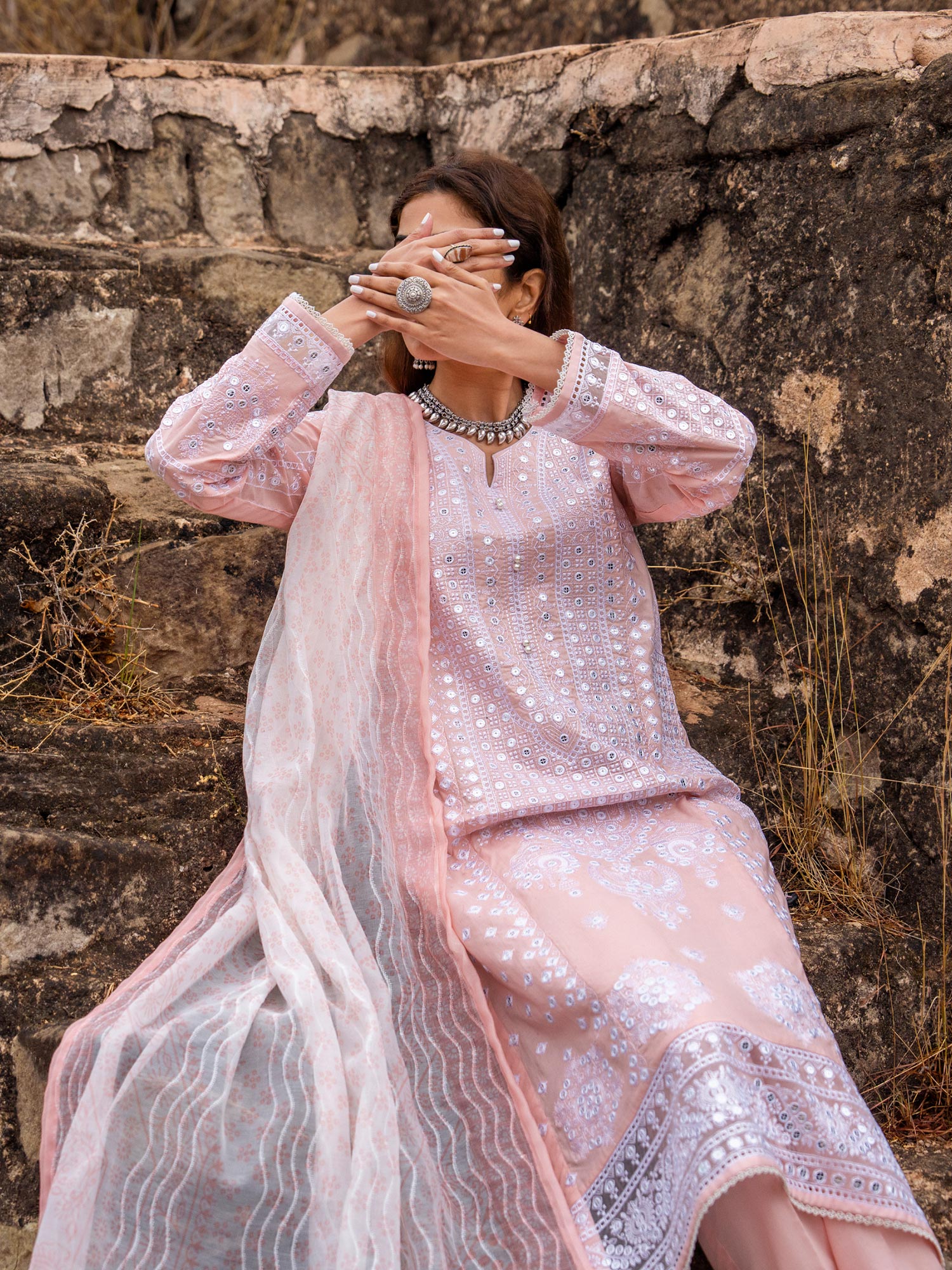 Casual Lite "Sky Stories" Summer Festive Suit - Cotton Bloom