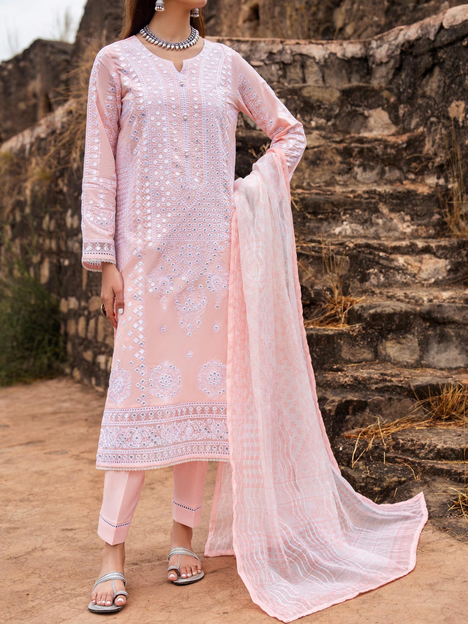 Casual Lite "Sky Stories" Summer Festive Suit - Cotton Bloom