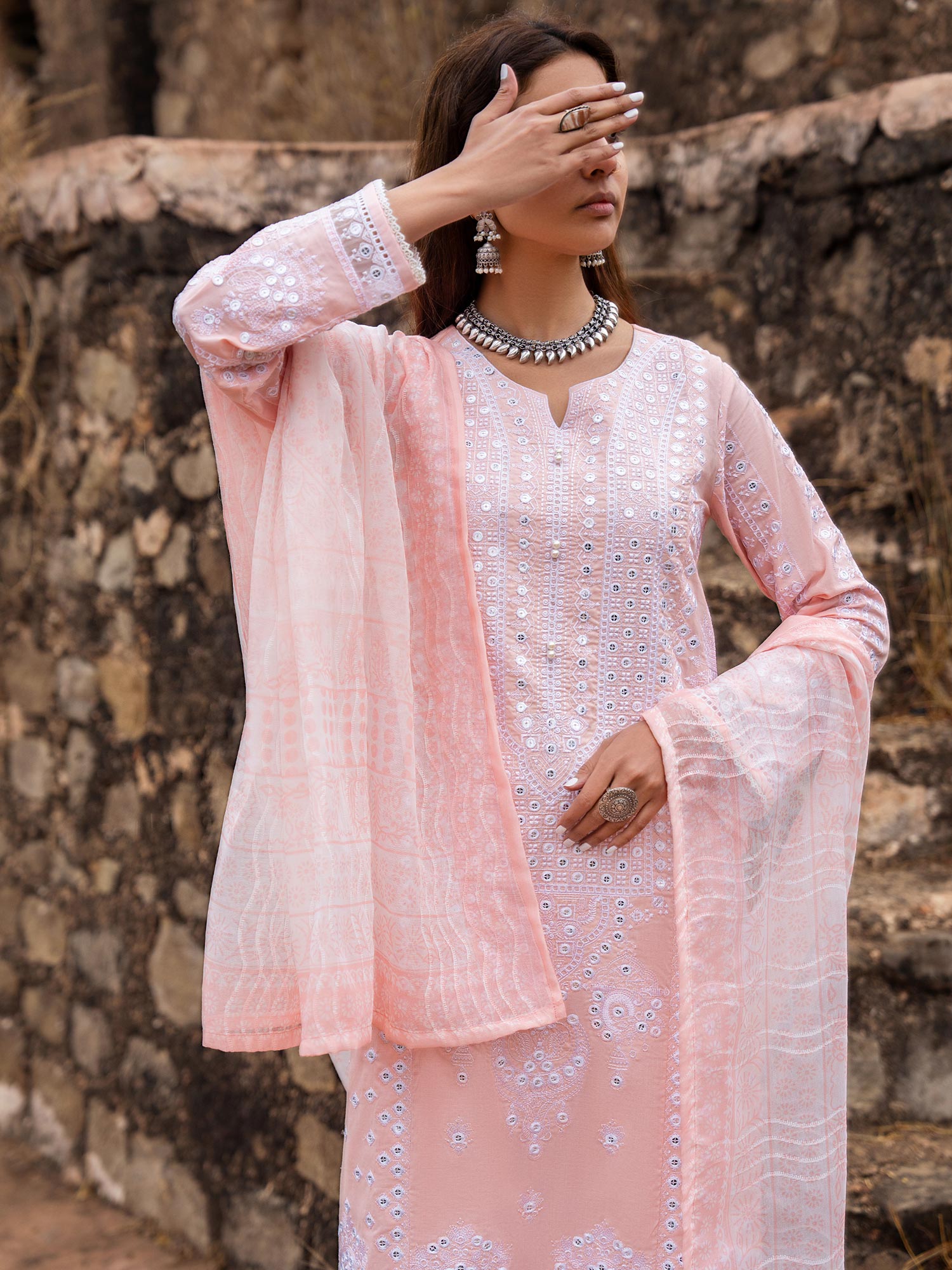 Casual Lite "Sky Stories" Summer Festive Suit - Cotton Bloom