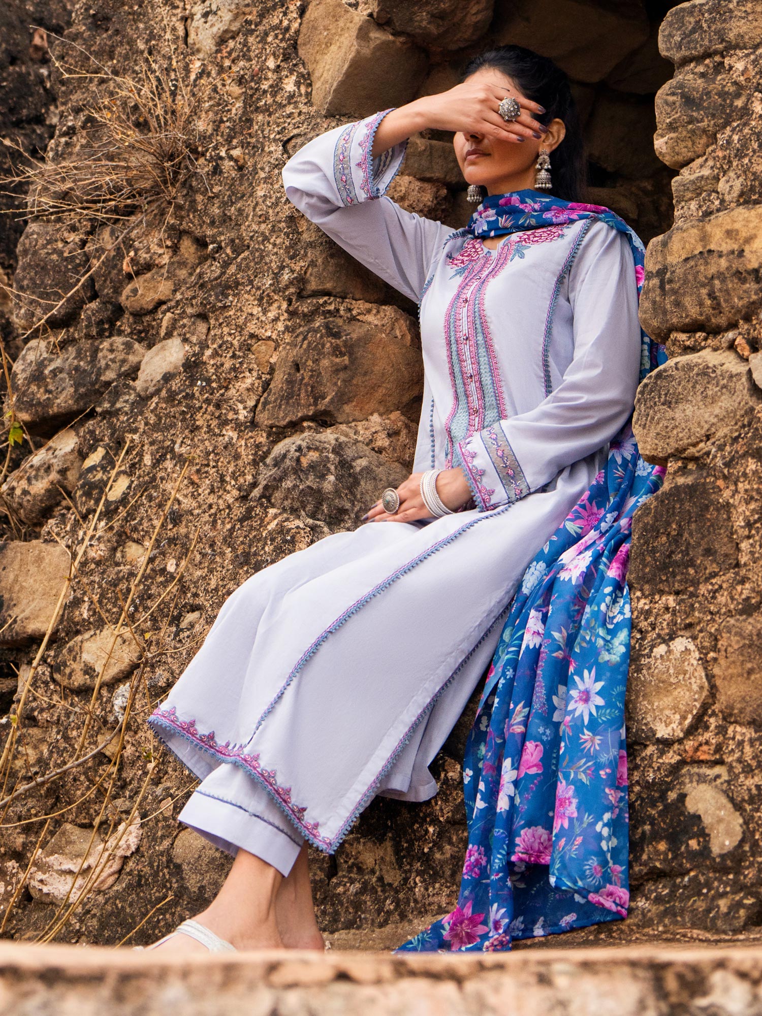 Casual Lite "Sky Stories" Summer Festive Suit - Sky Whispers