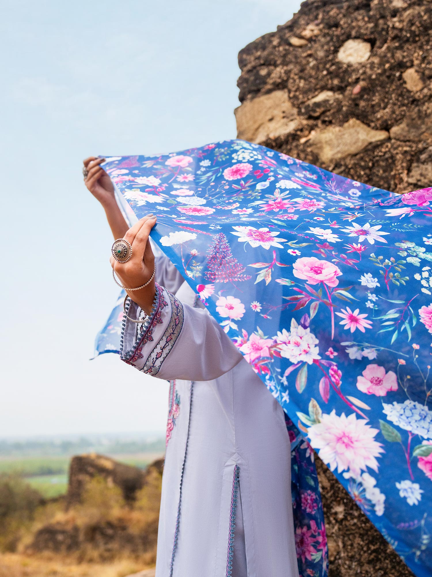 Casual Lite "Sky Stories" Summer Festive Suit - Sky Whispers