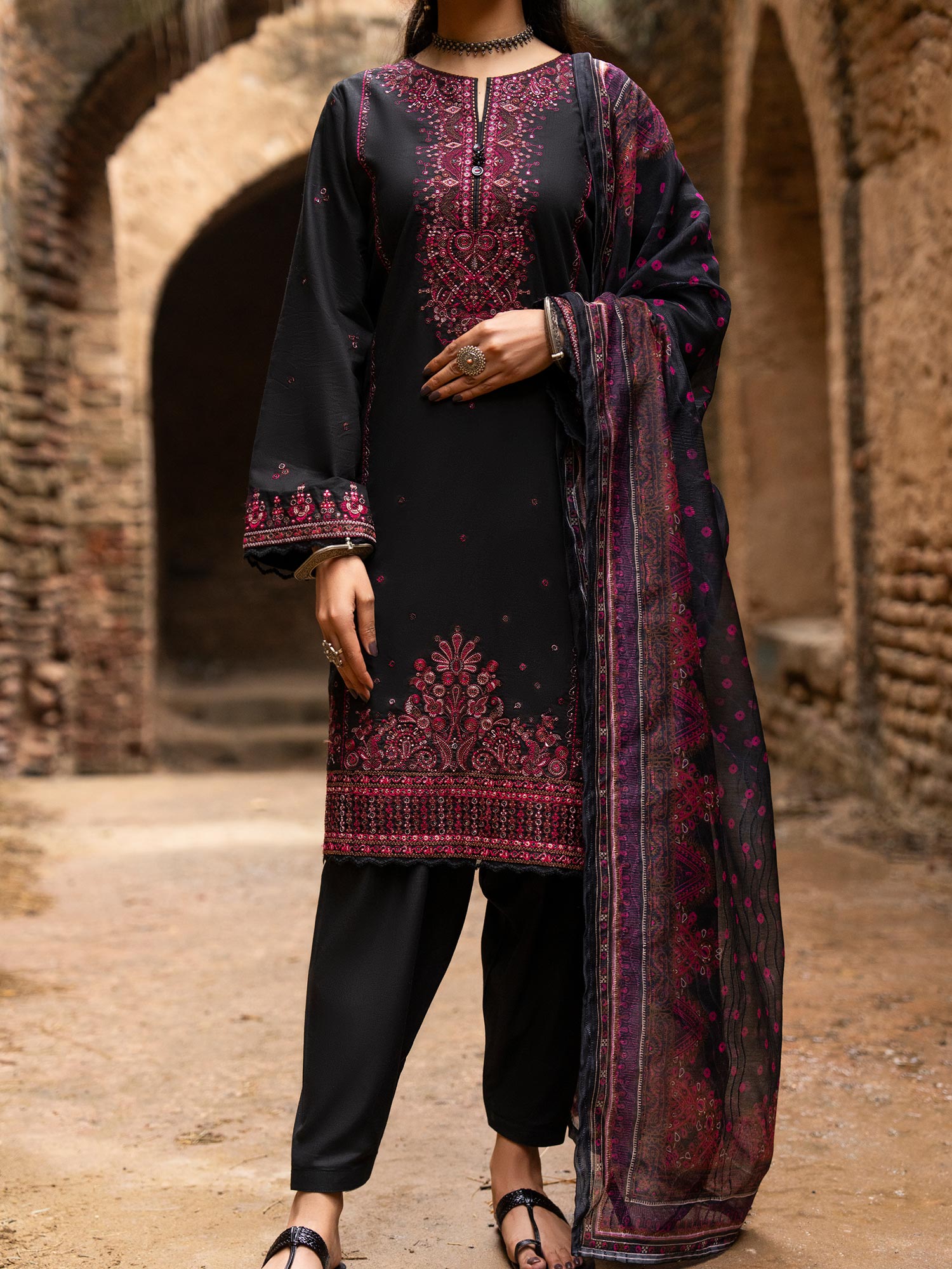 Casual Lite "Sky Stories" Summer Festive Suit - Mystic Black
