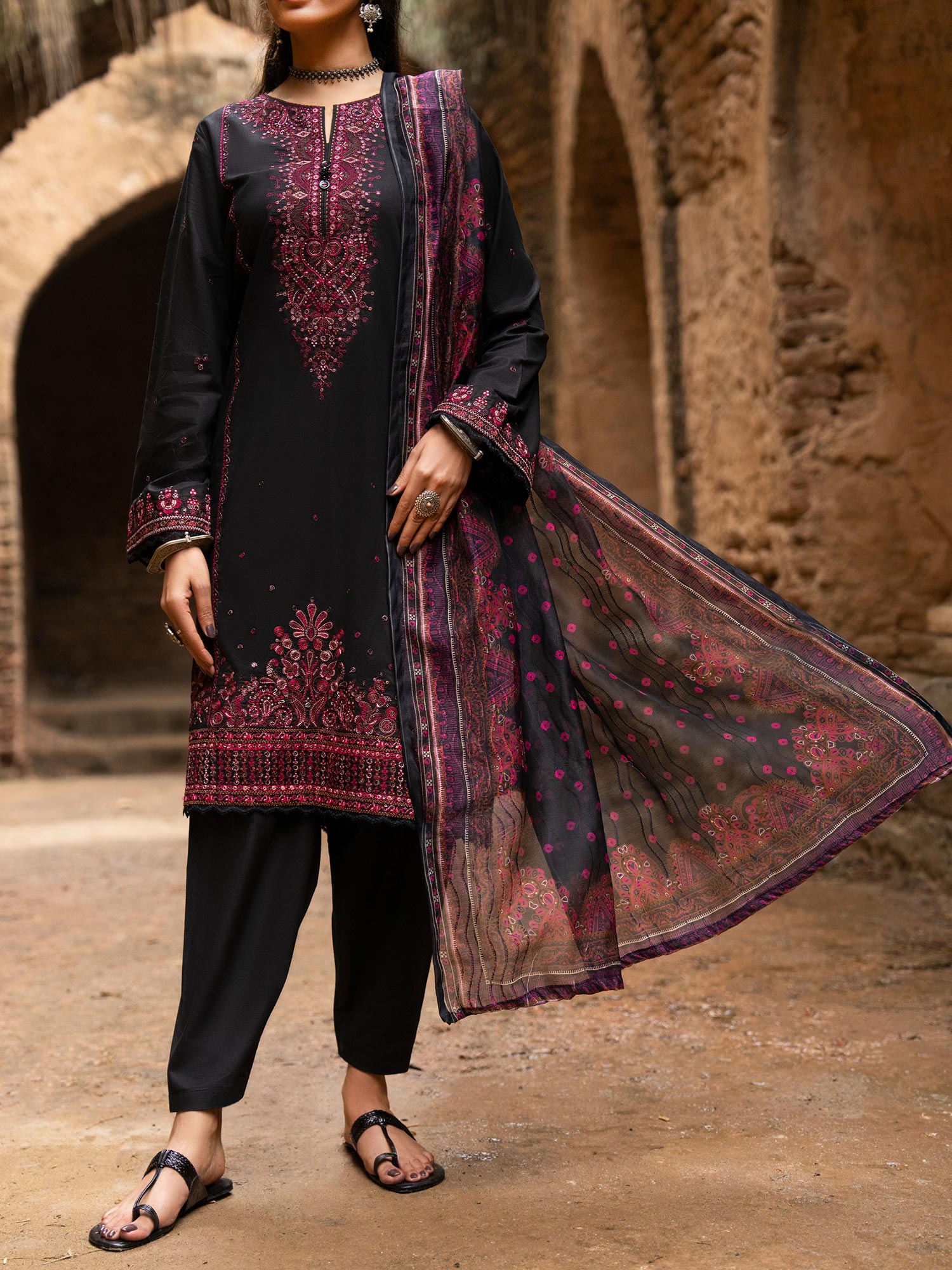 Casual Lite "Sky Stories" Summer Festive Suit - Mystic Black
