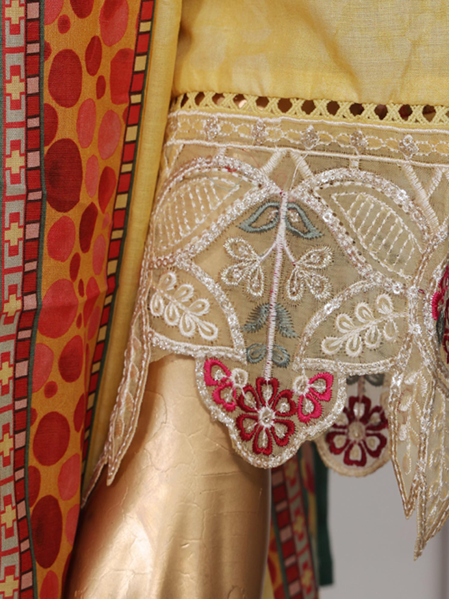 Bin Saeed Embroidered Premium Lawn 3-Piece Suit - Yellow