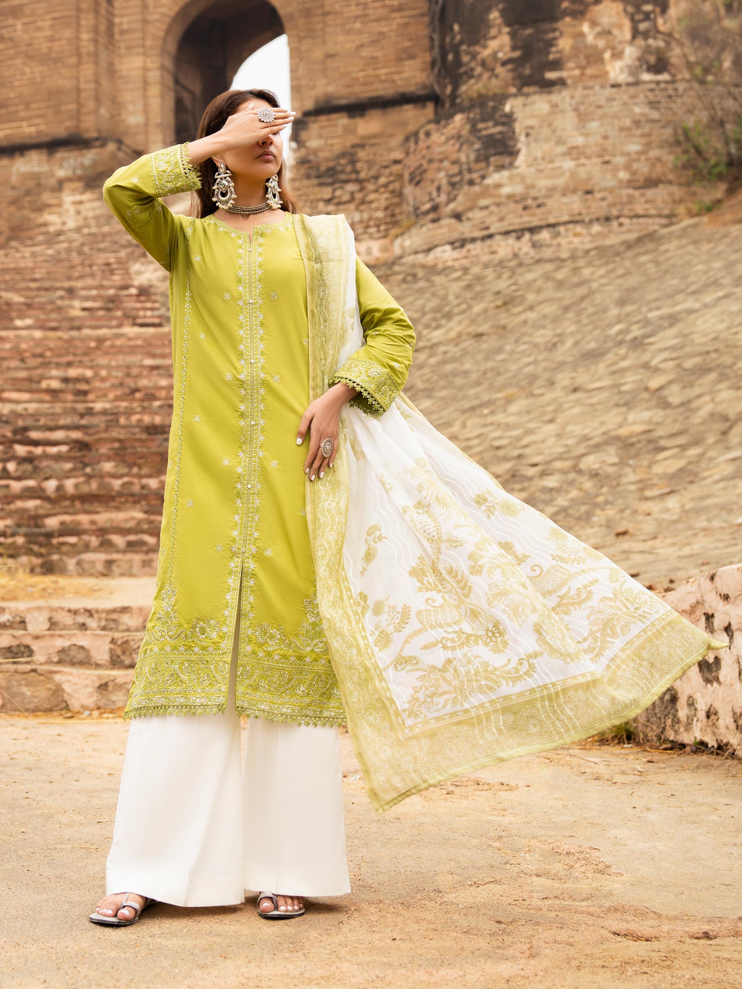 Casual Lite "Sky Stories" Summer Festive Suit - Matcha Haze