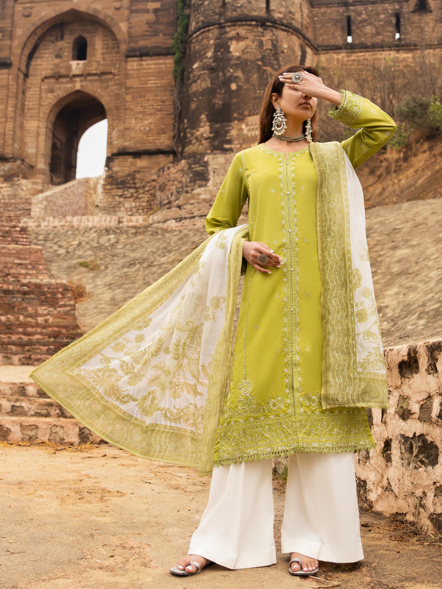 Casual Lite "Sky Stories" Summer Festive Suit - Matcha Haze