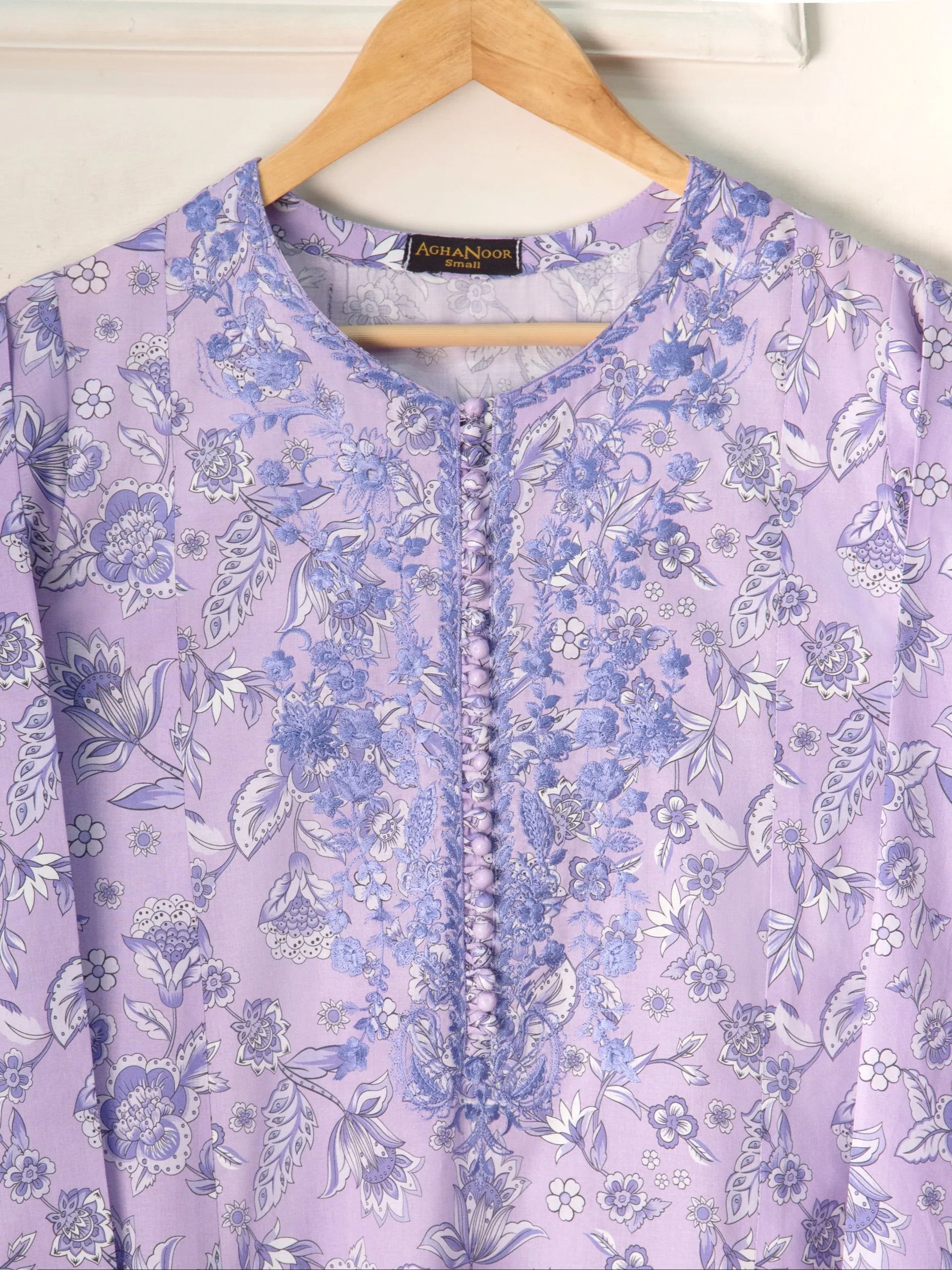 Agha Noor Lilac Cambric 2-Piece (Shirt + Trouser)