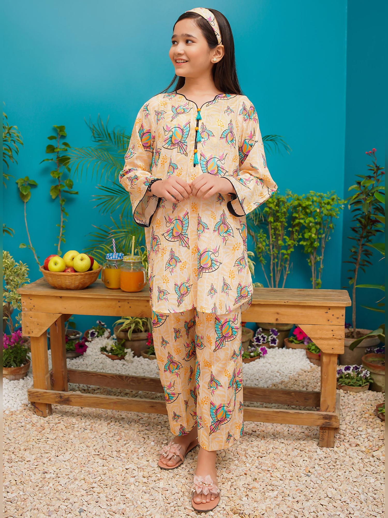 Kids Lawn 2-Piece Suit - Soft Bloom