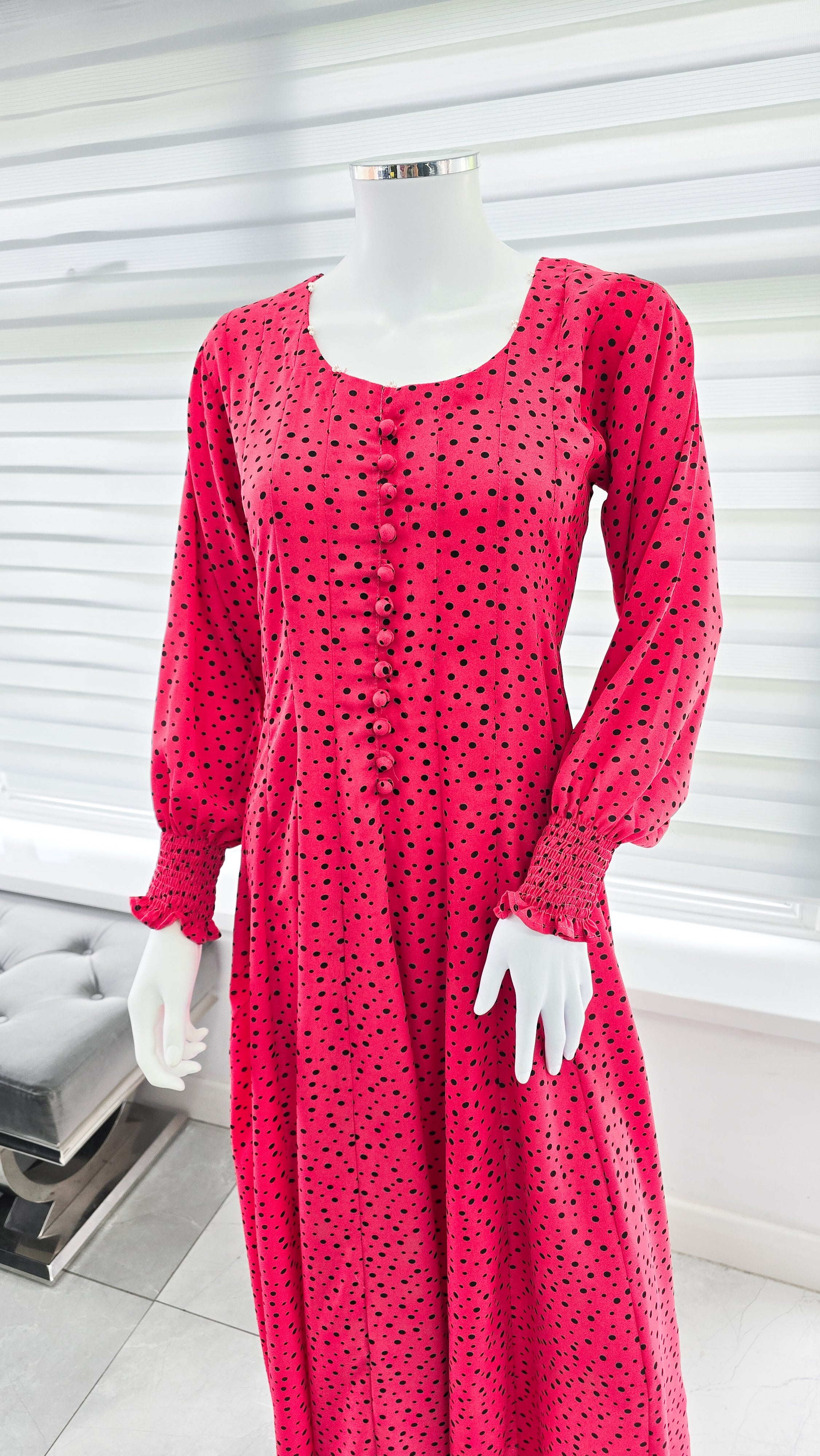 Pink Soft Georgette Casual Maxi Dress