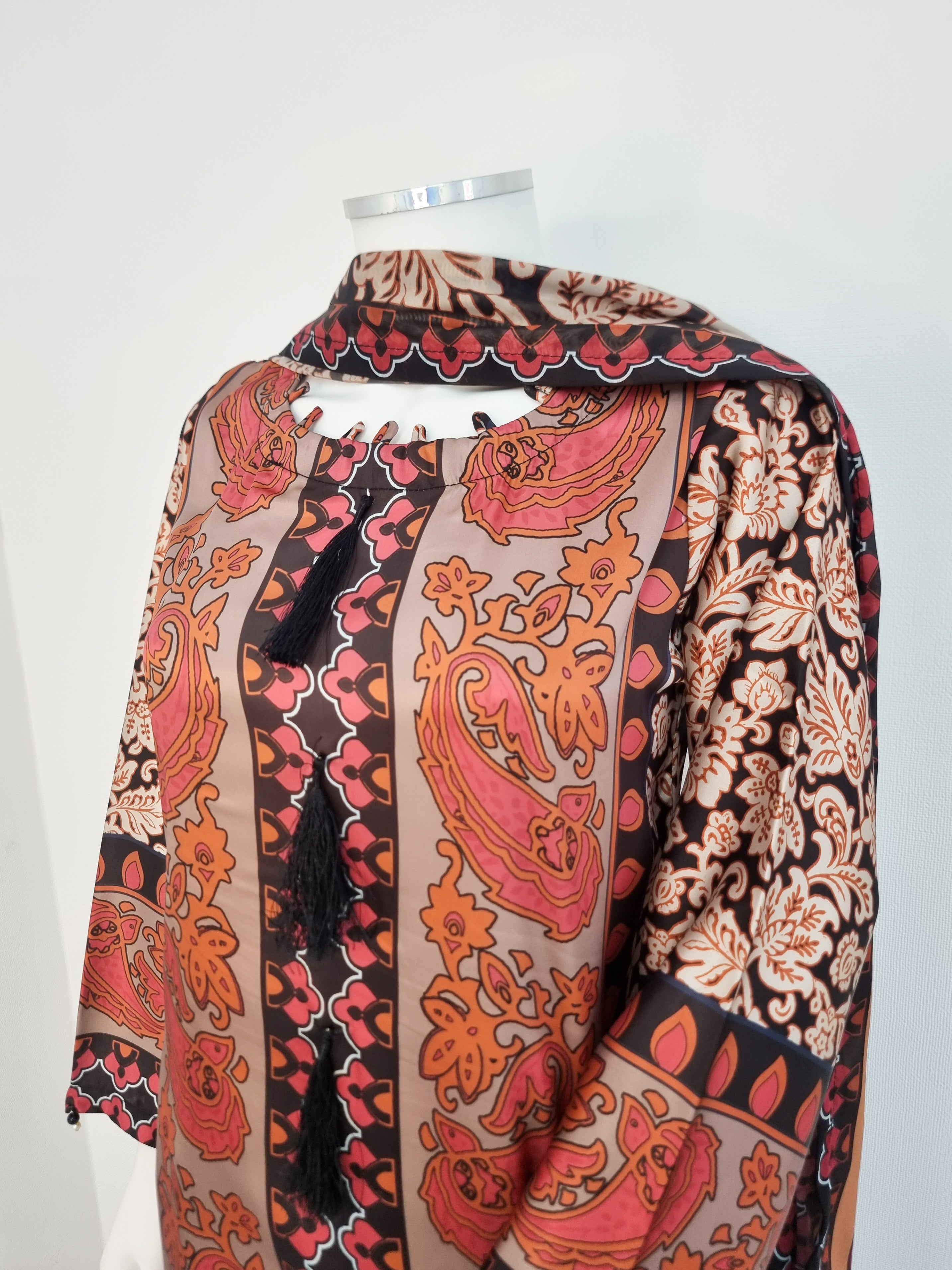 Rust & Coral Full Silk 3-Piece Suit