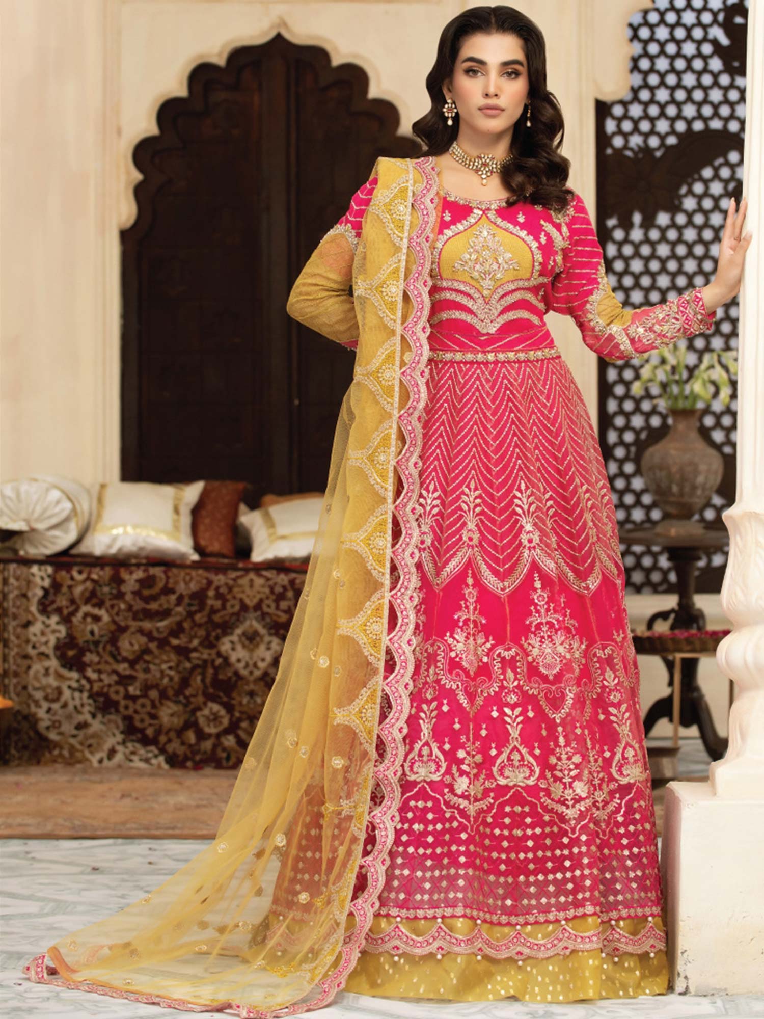 Zarqun "Mastani" Embellished Formal 3-Piece Suit (2407B)