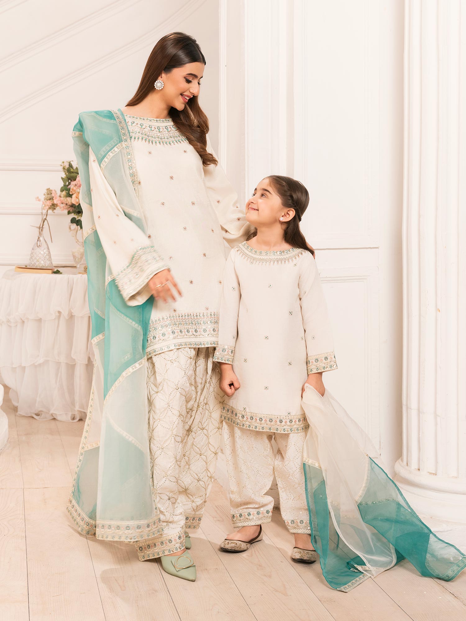 Zarqun Luxury Rawsilk 3-Piece Suit - Ivory (2527A)