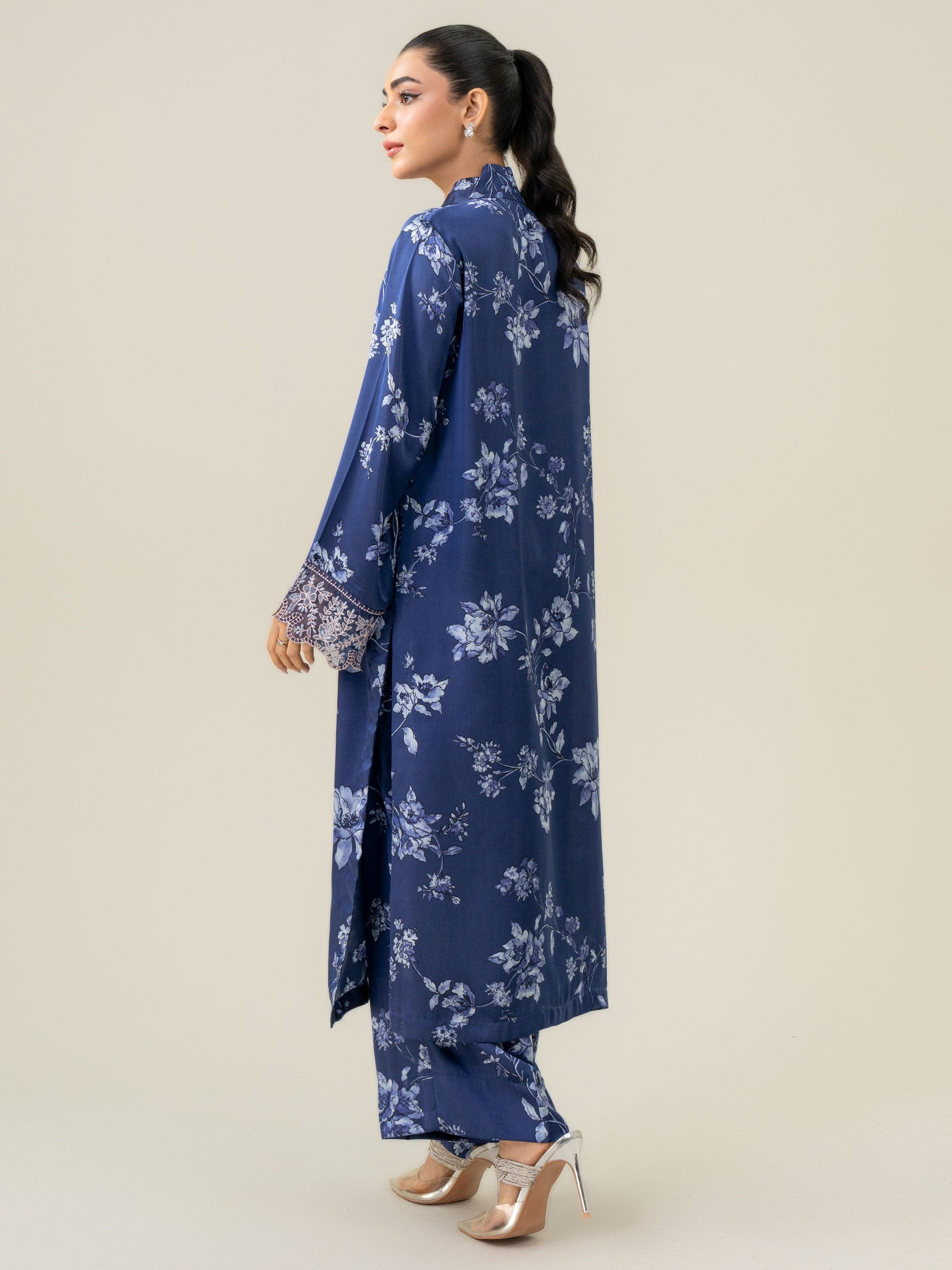 Limelight Blue Silk 2-Piece Suit (A0024ST)