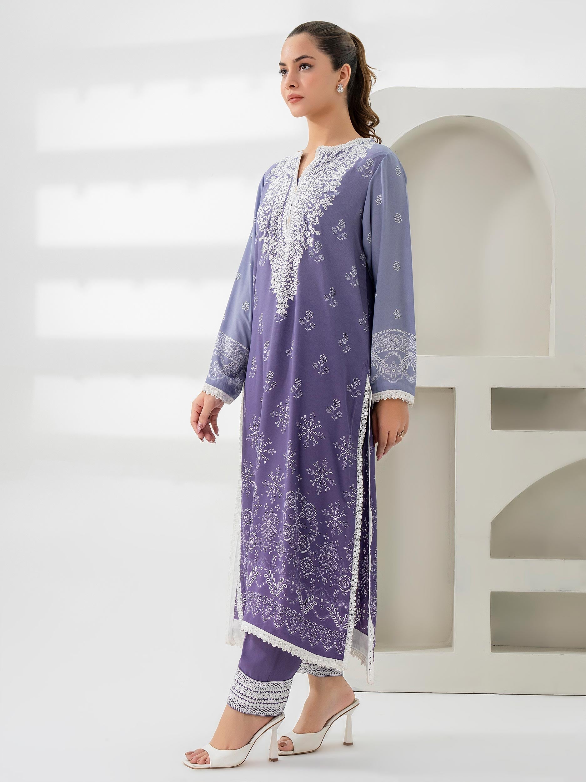 Limelight Lilac Grip Embroidered 2-Piece Suit (A0630ST)