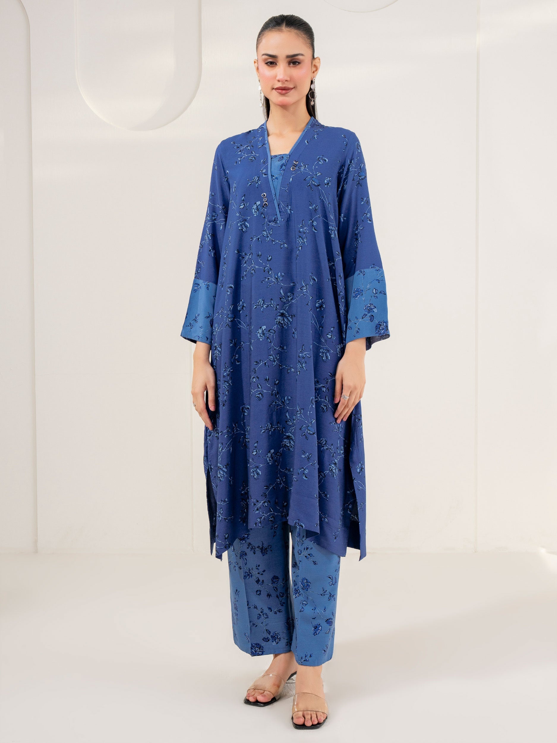 Limelight Blue Linen 2-Piece Suit (A0812ST)