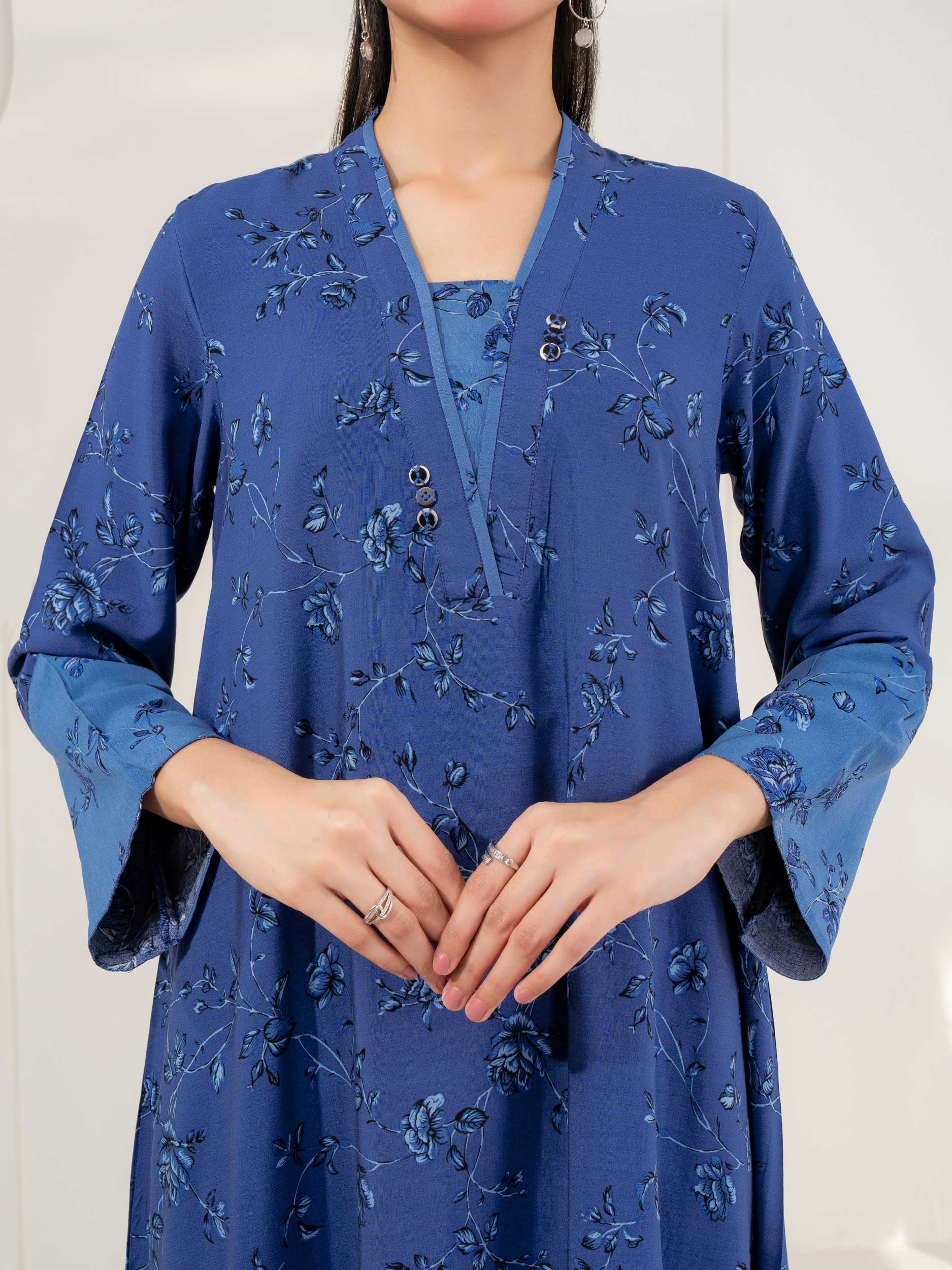 Limelight Blue Linen 2-Piece Suit (A0812ST)
