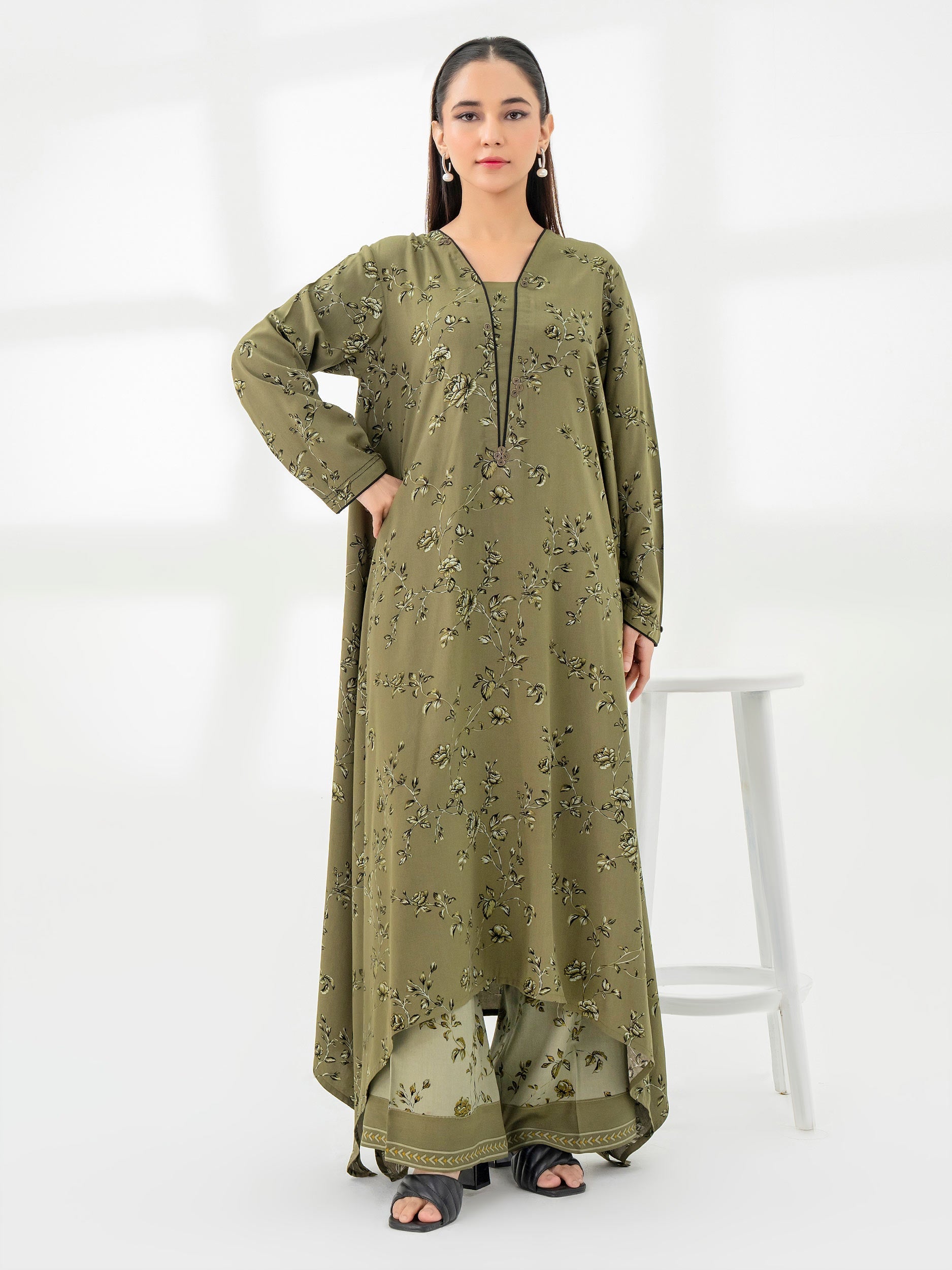 Limelight Olive Linen 2-Piece Suit (A0836ST)