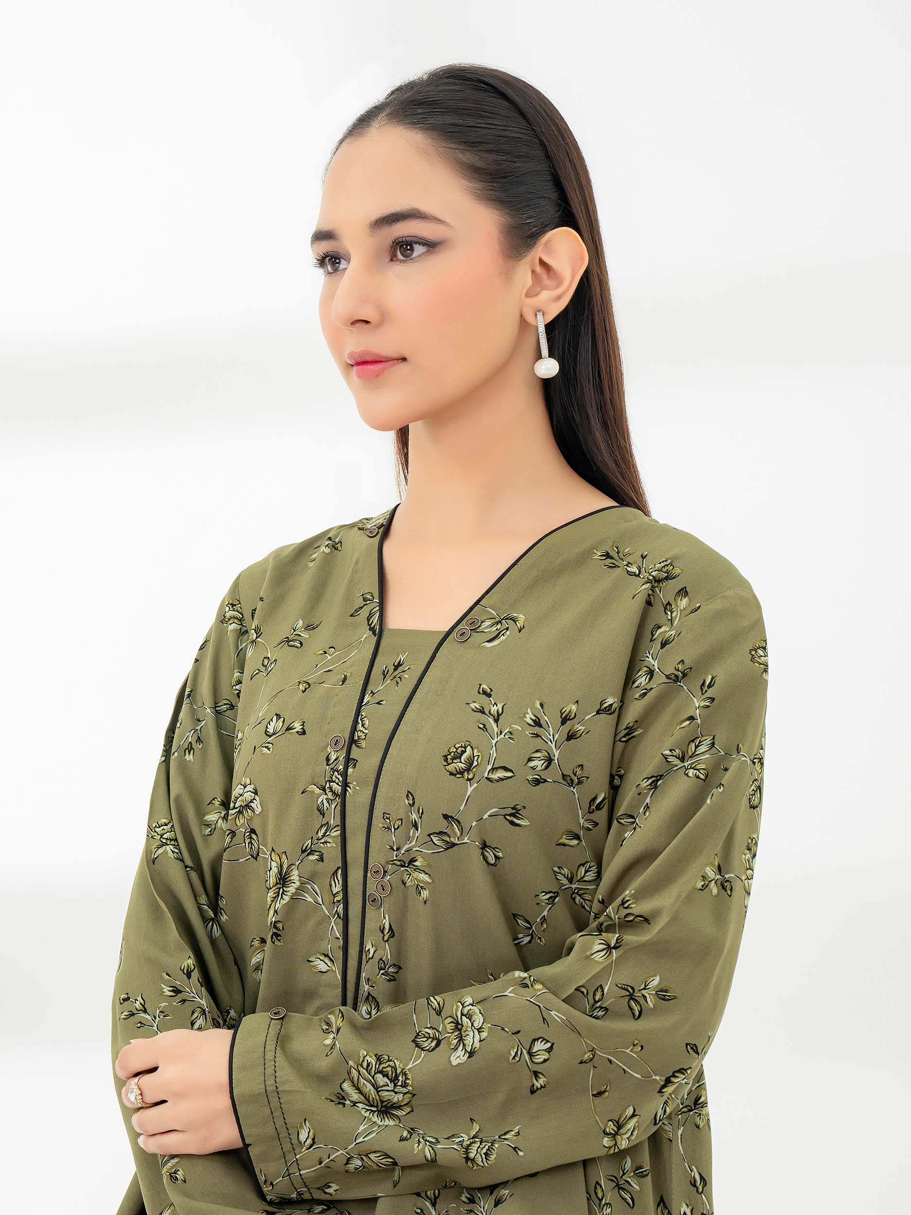 Limelight Olive Linen 2-Piece Suit (A0836ST)
