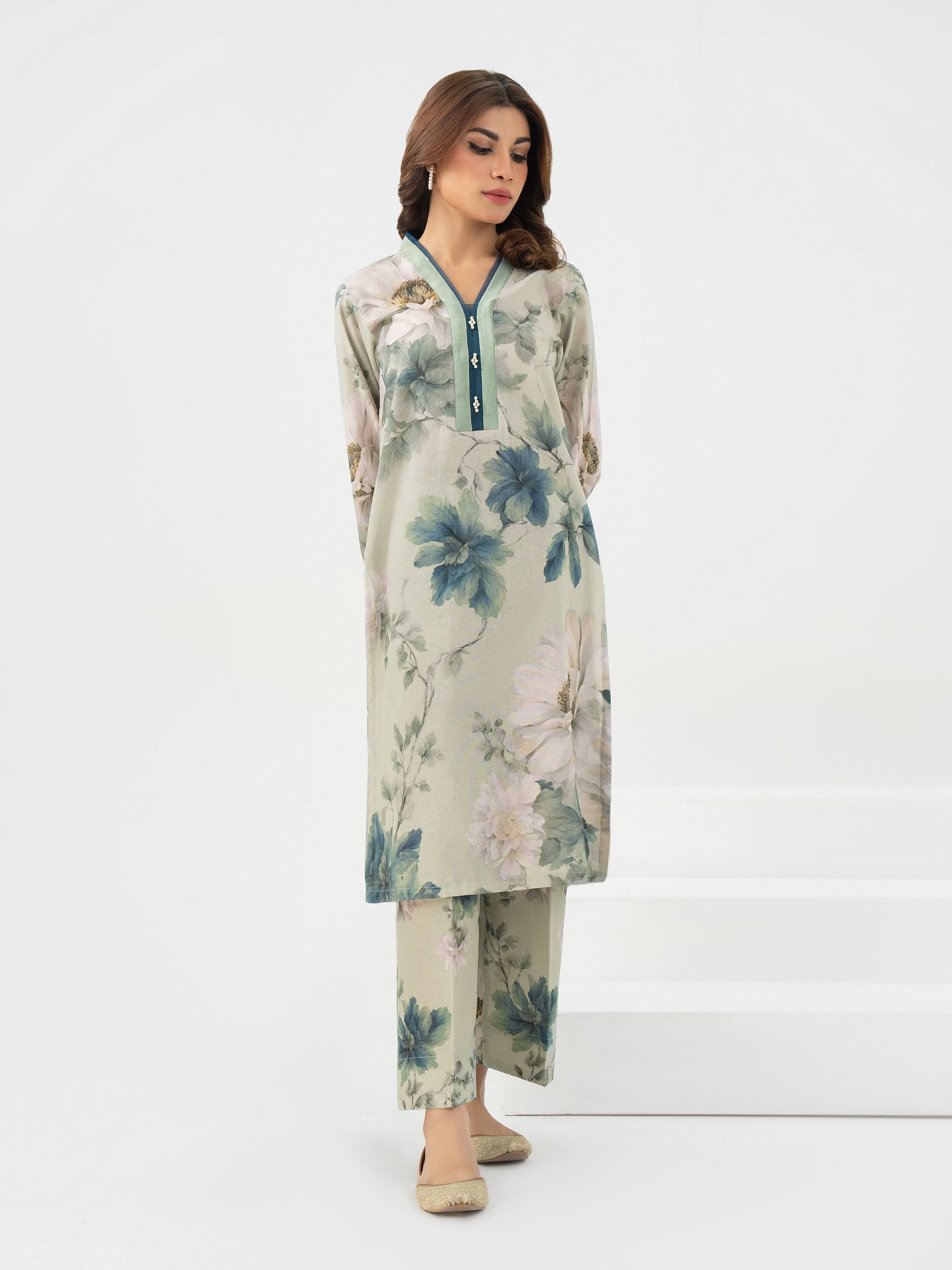 Limelight Mint Khaddar 2-Piece Suit (A0871ST)