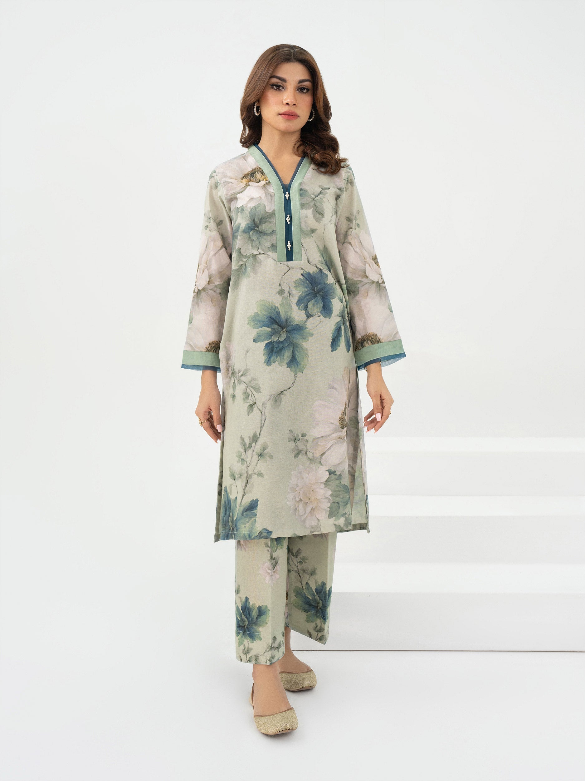 Limelight Mint Khaddar 2-Piece Suit (A0871ST)