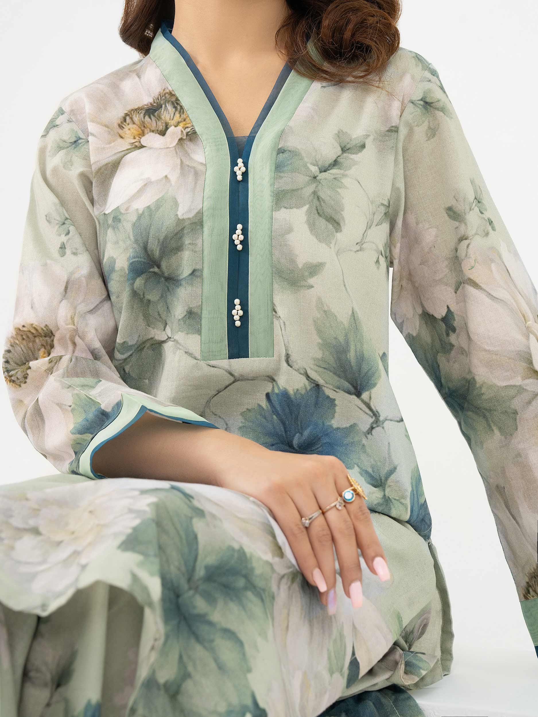 Limelight Mint Khaddar 2-Piece Suit (A0871ST)