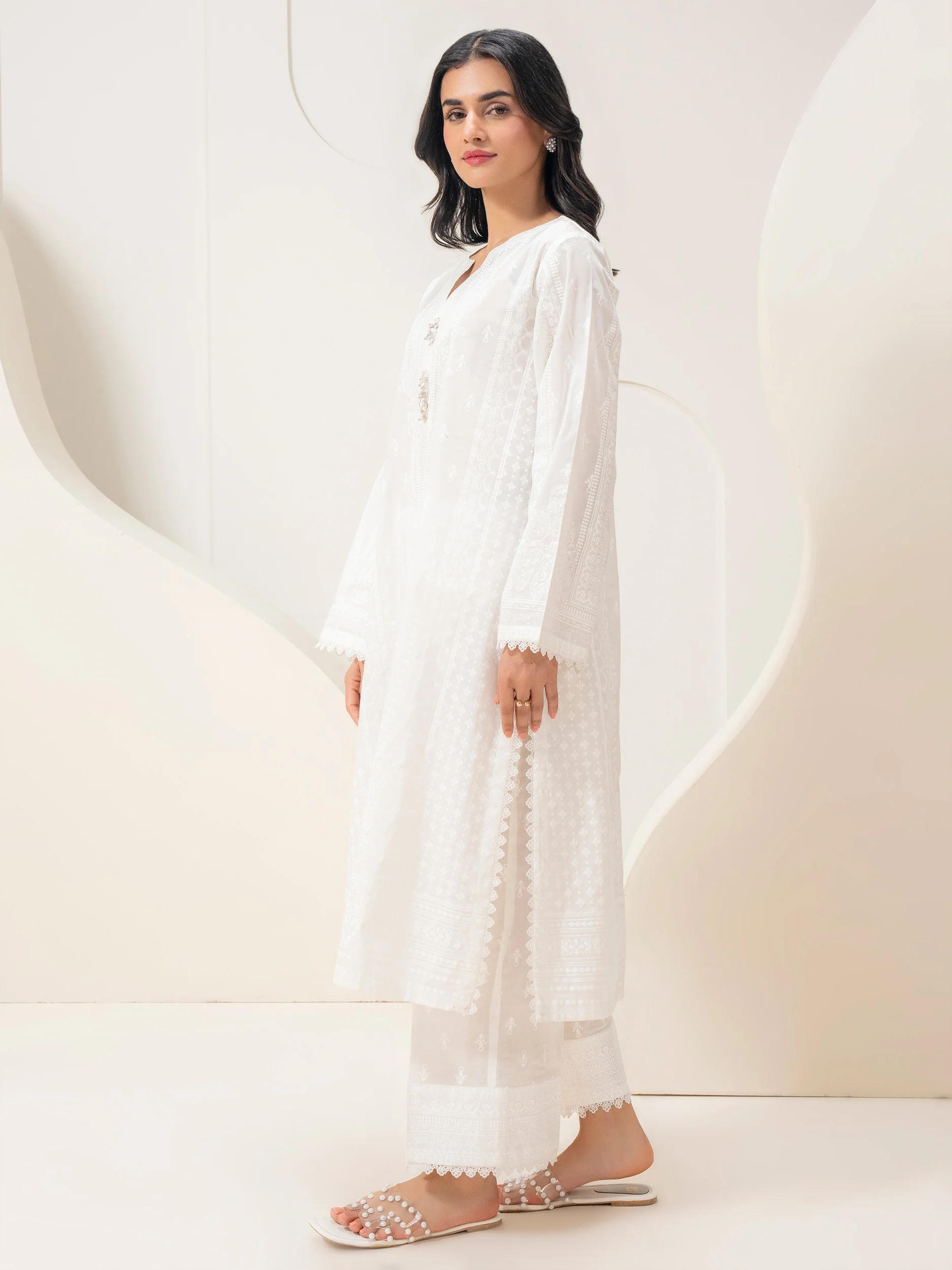 Limelight White Lawn 2-Piece Suit (A1912ST)