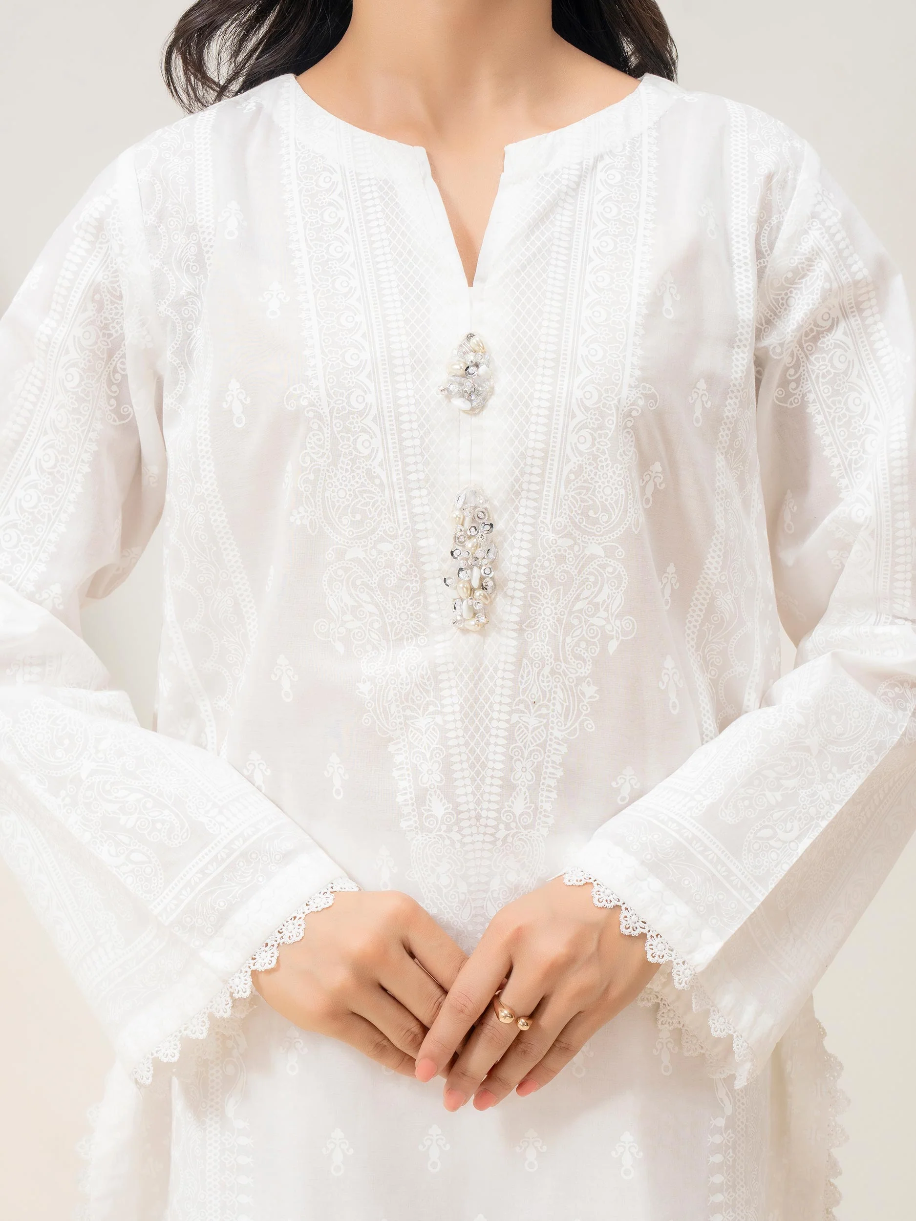 Limelight White Lawn 2-Piece Suit (A1912ST)